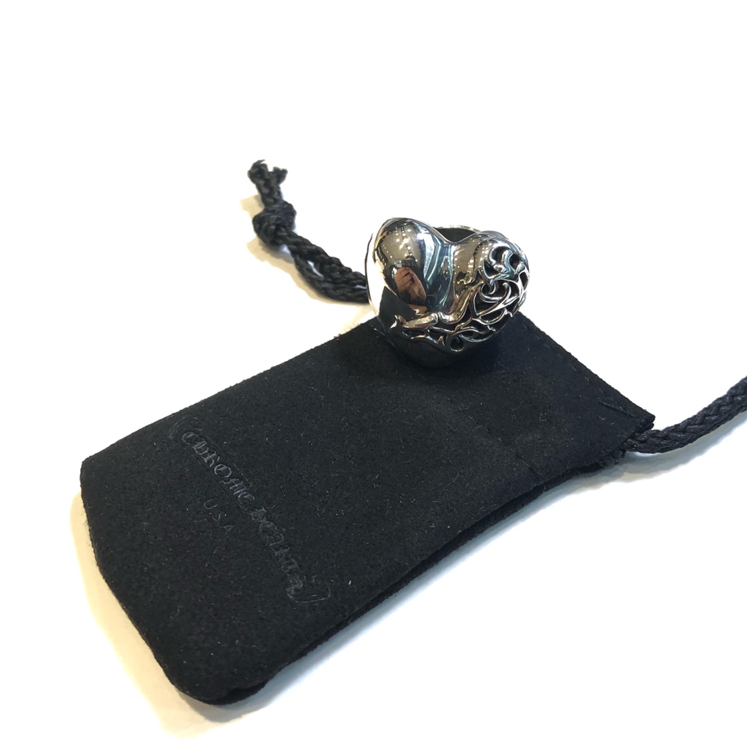 NIGO Chrome Hearts Vintage Do Old Romantikro Heart Shaped Trailing Vines Ring Men's Women's Couple Pair Rings Birthday Gift Jewellery Accessories #nigo76649