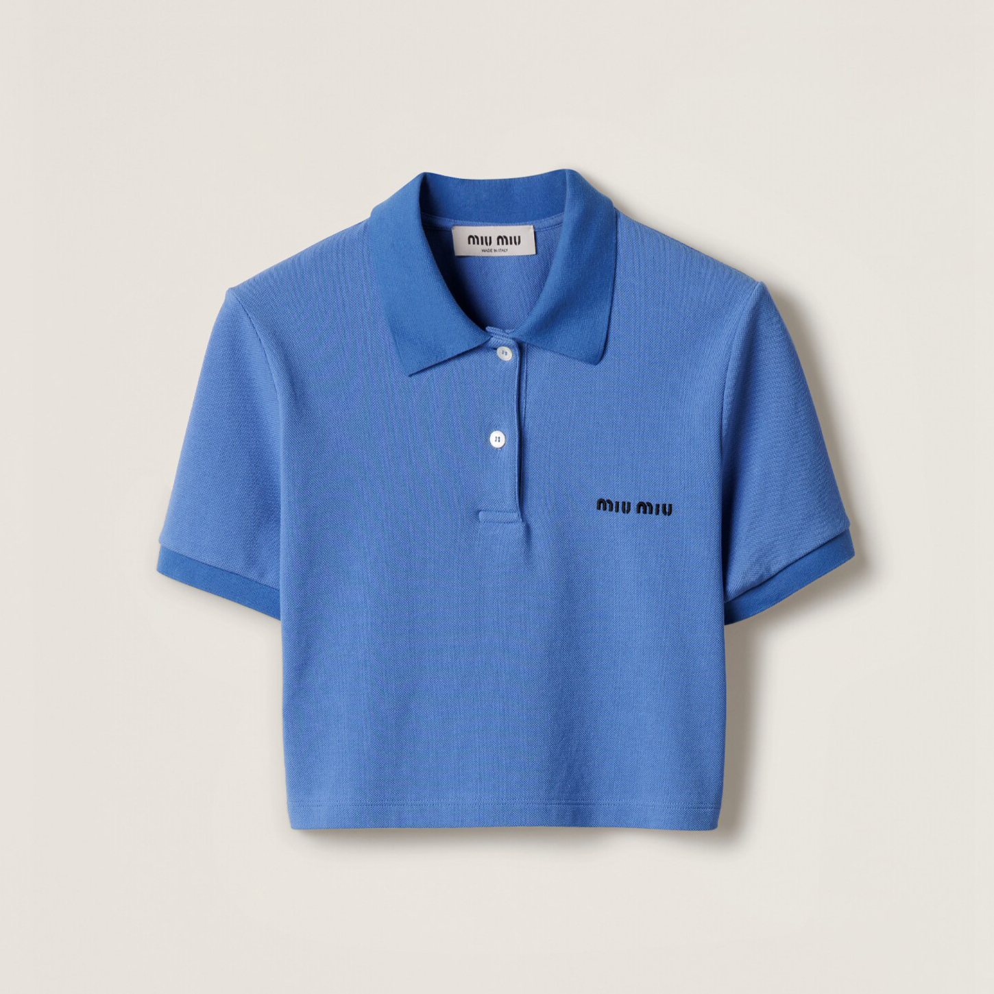 NIGO MiuMiu Women's Summer Solid Color Polo Neck Cotton Short Sleeve T-Shirt Pleated Puffy Skirt Triangle Panty Set Suit #nigo76643