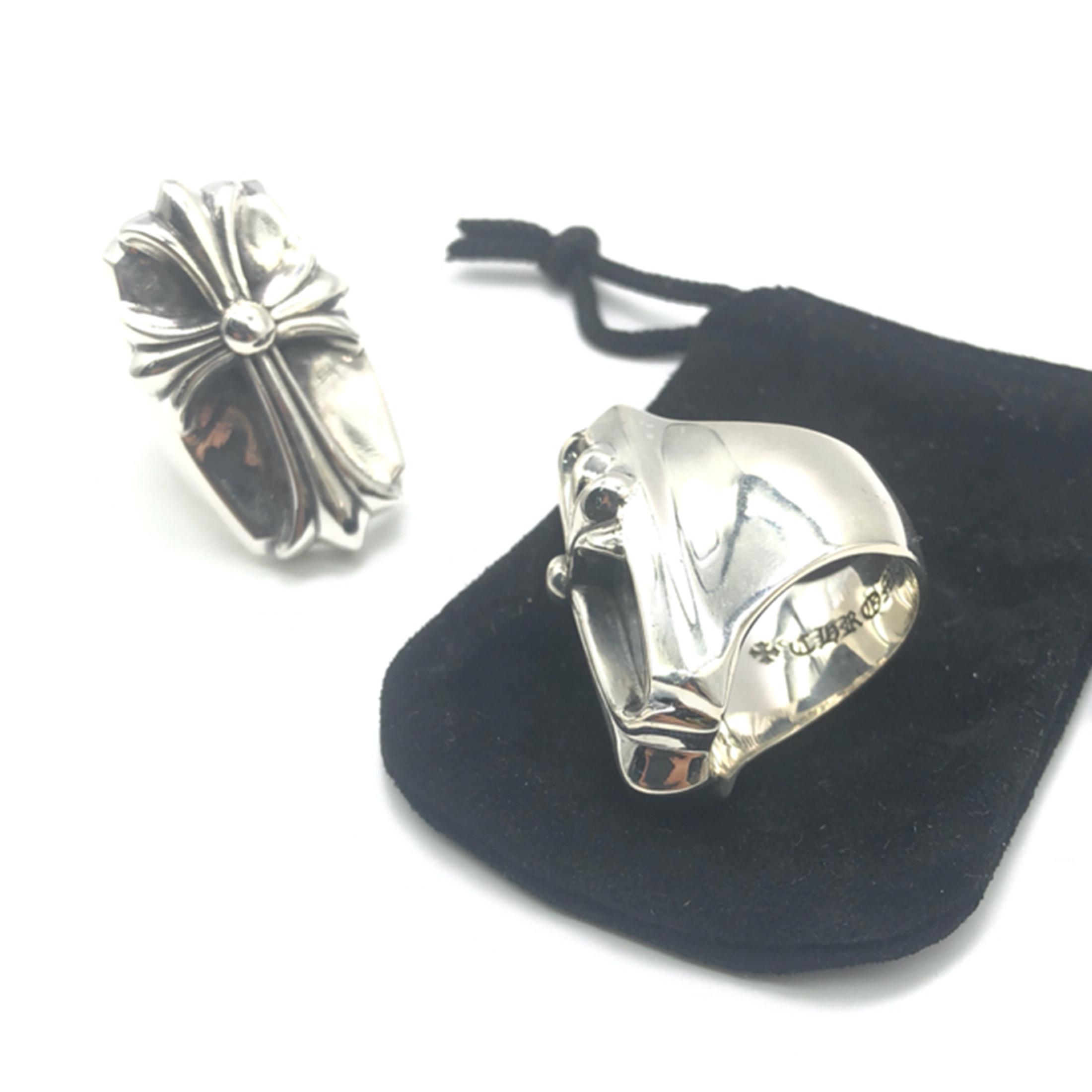 NIGO Chrome Hearts Men's Women's Tide Fashion Ring Oversized Bully Cross Rings Jewellery Accessories #nigo76654