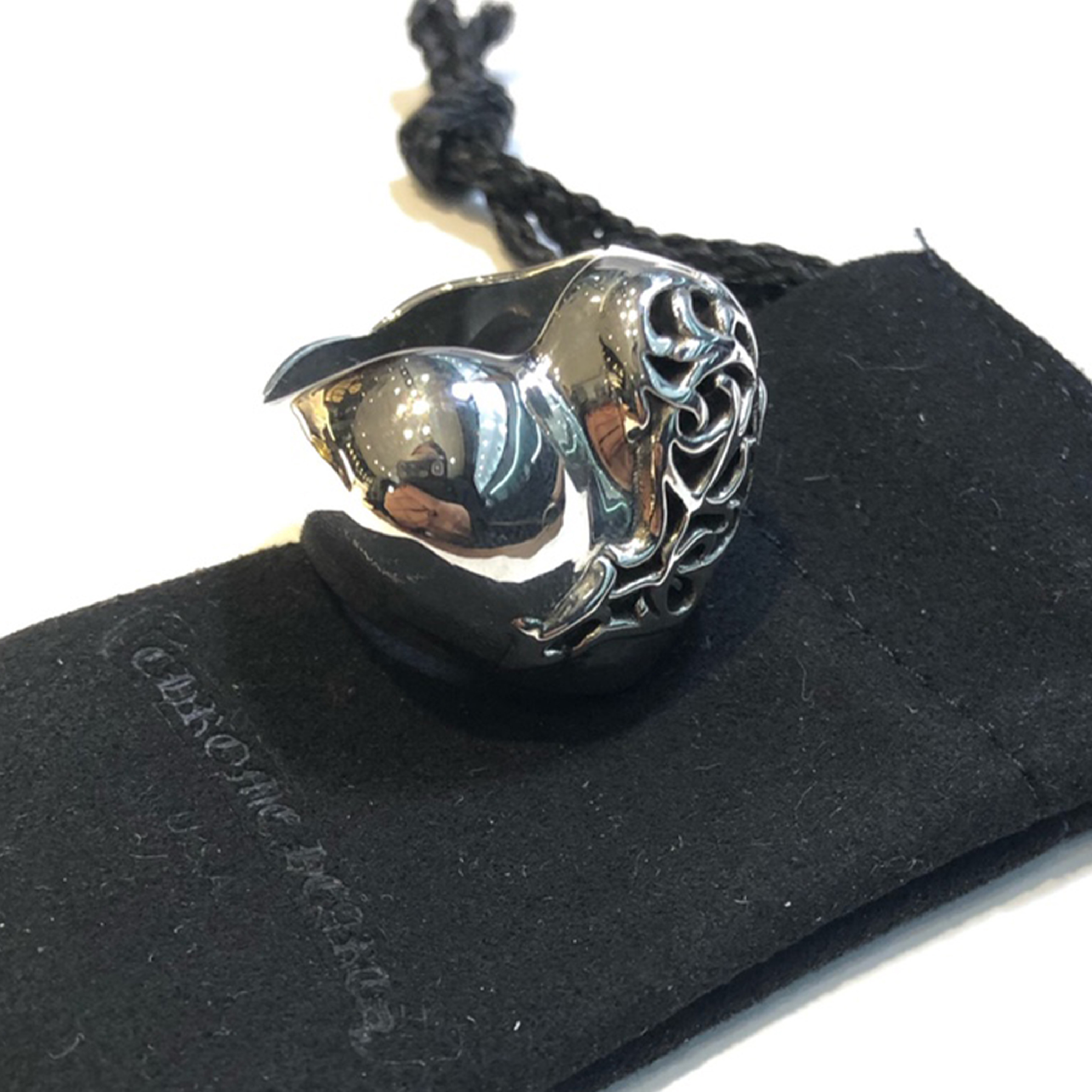 NIGO Chrome Hearts Vintage Do Old Romantikro Heart Shaped Trailing Vines Ring Men's Women's Couple Pair Rings Birthday Gift Jewellery Accessories #nigo76649