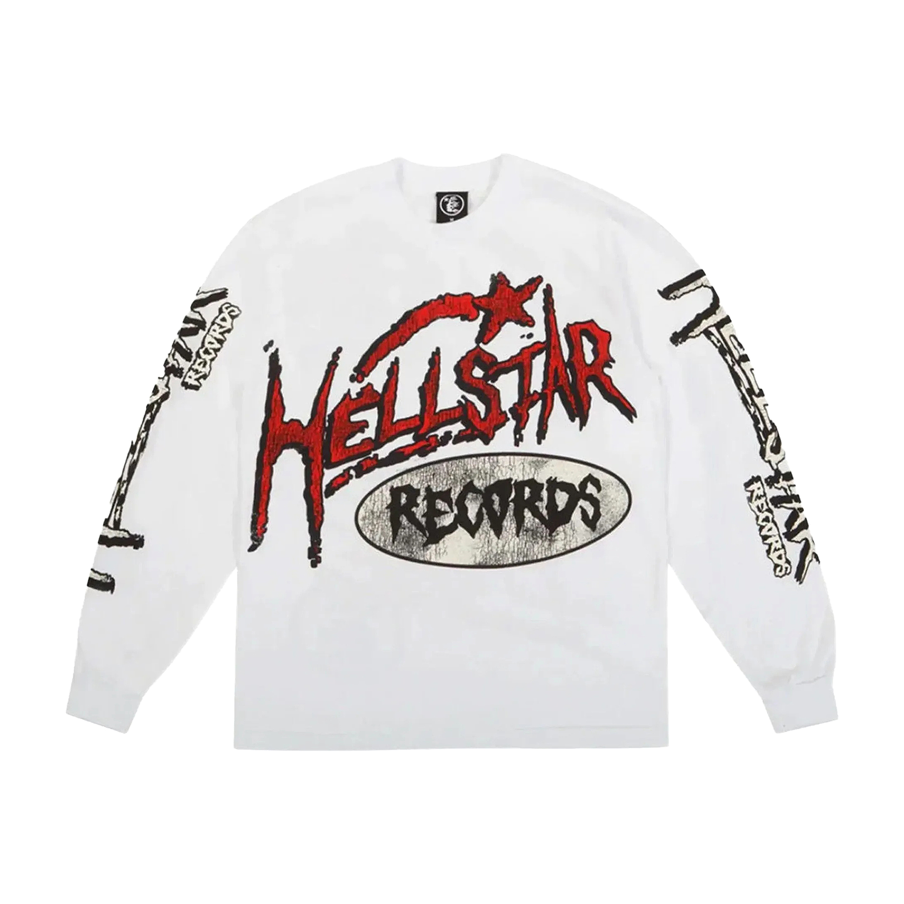 NIGO Hellstar Men's Spring Summer Letter Print Round Neck Cotton Long Sleeve T-Shirt #nigo76672