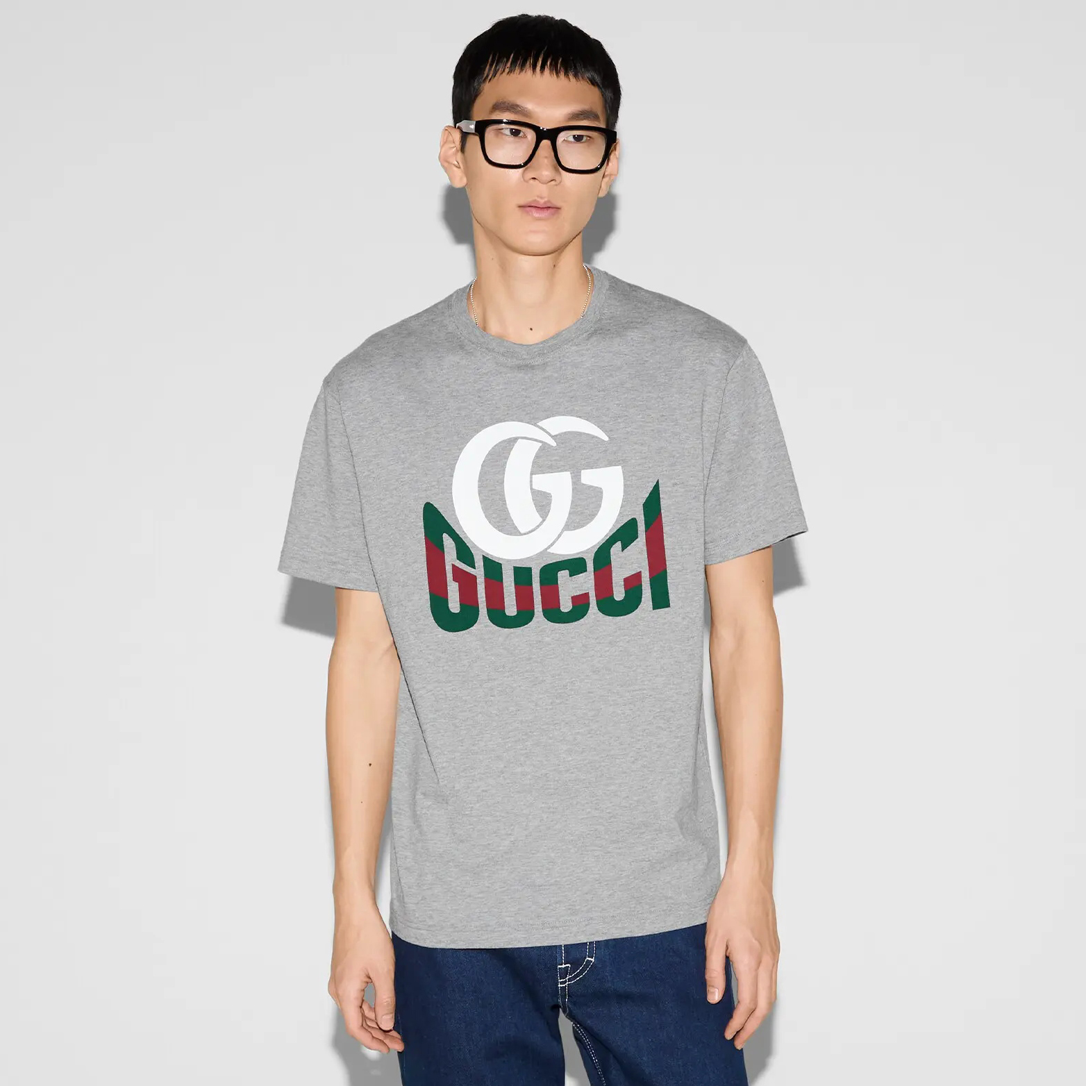 NIGO Gucci Men's Summer Monogram Printed Round Neck Cotton Short Sleeve T-Shirt #nigo76681