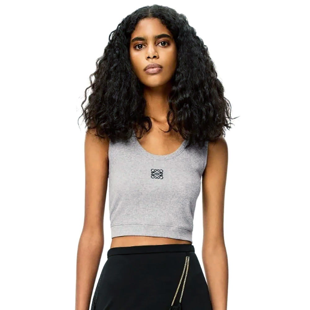 NIGO Loewe Women's Summer Solid Colour Logo Embroidery Short Tank Top #nigo76674