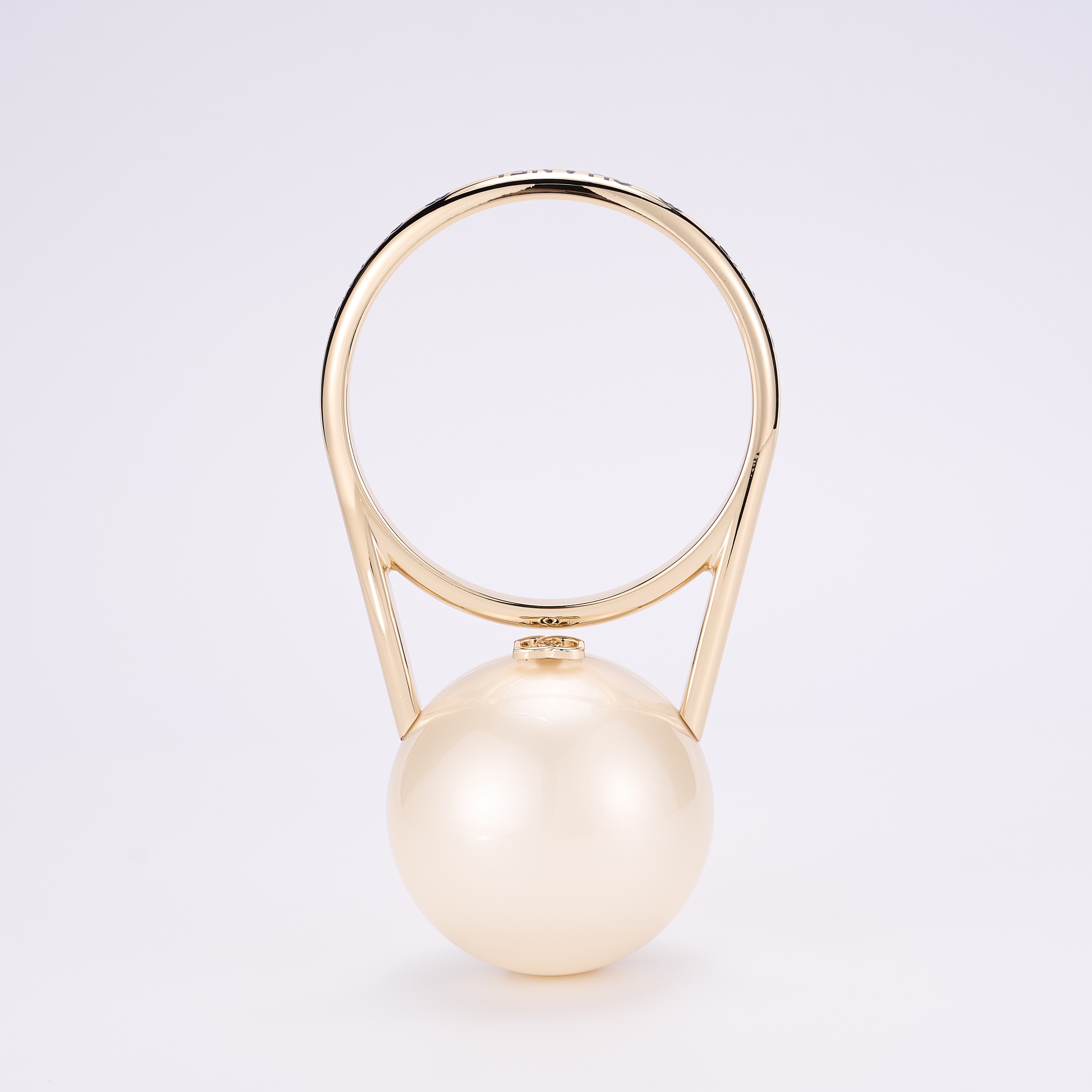 NIGO Chanel Women's Fashion Solid Color Pearl Spherical Handbag Metal Circle Handle Evening Bag Bags Ngvp #nigo1538