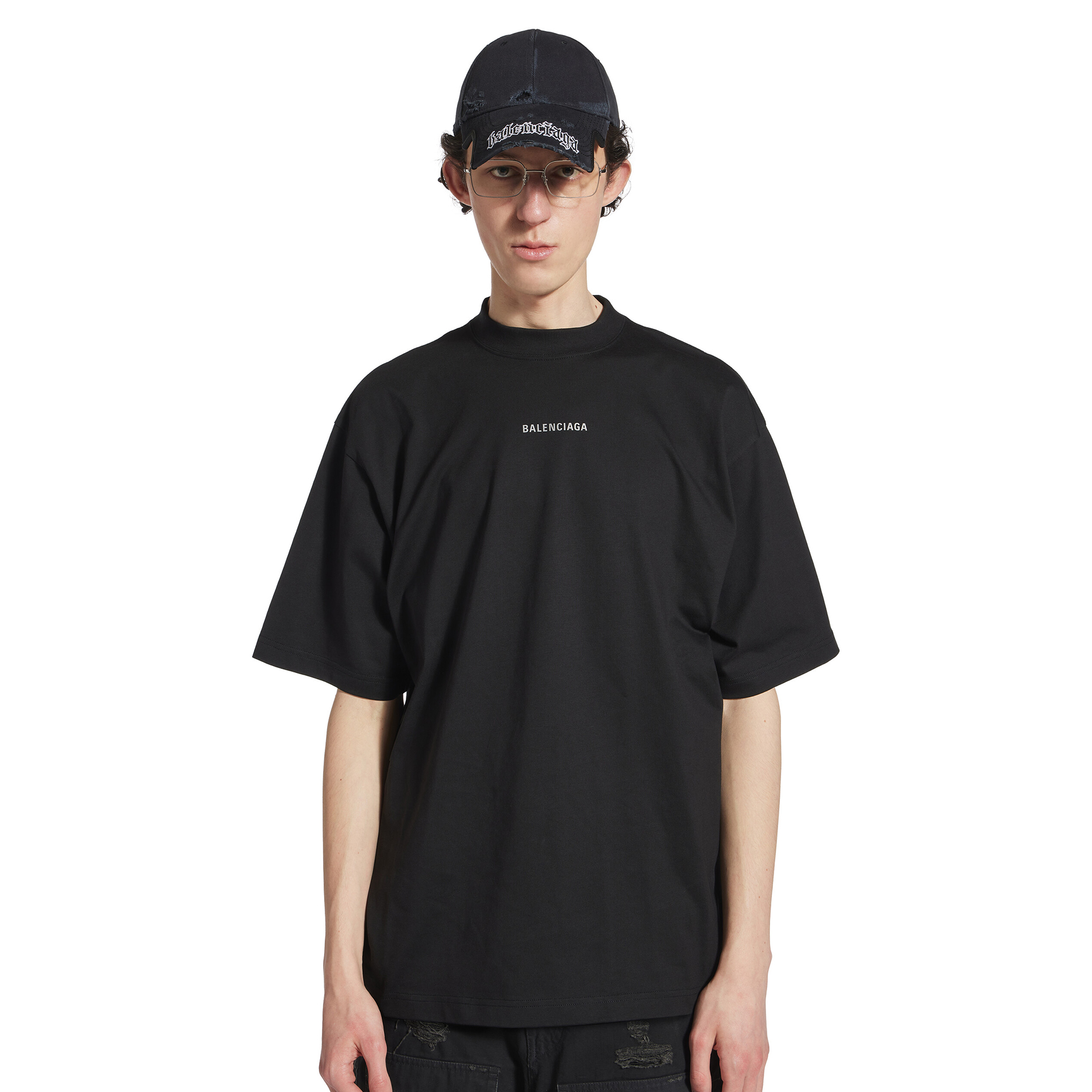 NIGO Balenciaga Men's Summer Solid Colour Letter Print Round Neck Cotton Short Sleeve T-Shirt #nigo76722