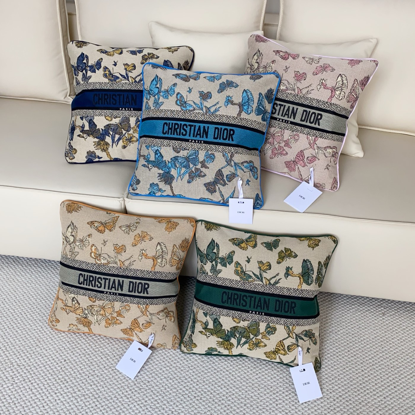 NIGO Dior Heavy Embroidery Cotton Waist Pillow Embroidered Printed Pillow Comfortable Soft Pillow #nigo76725