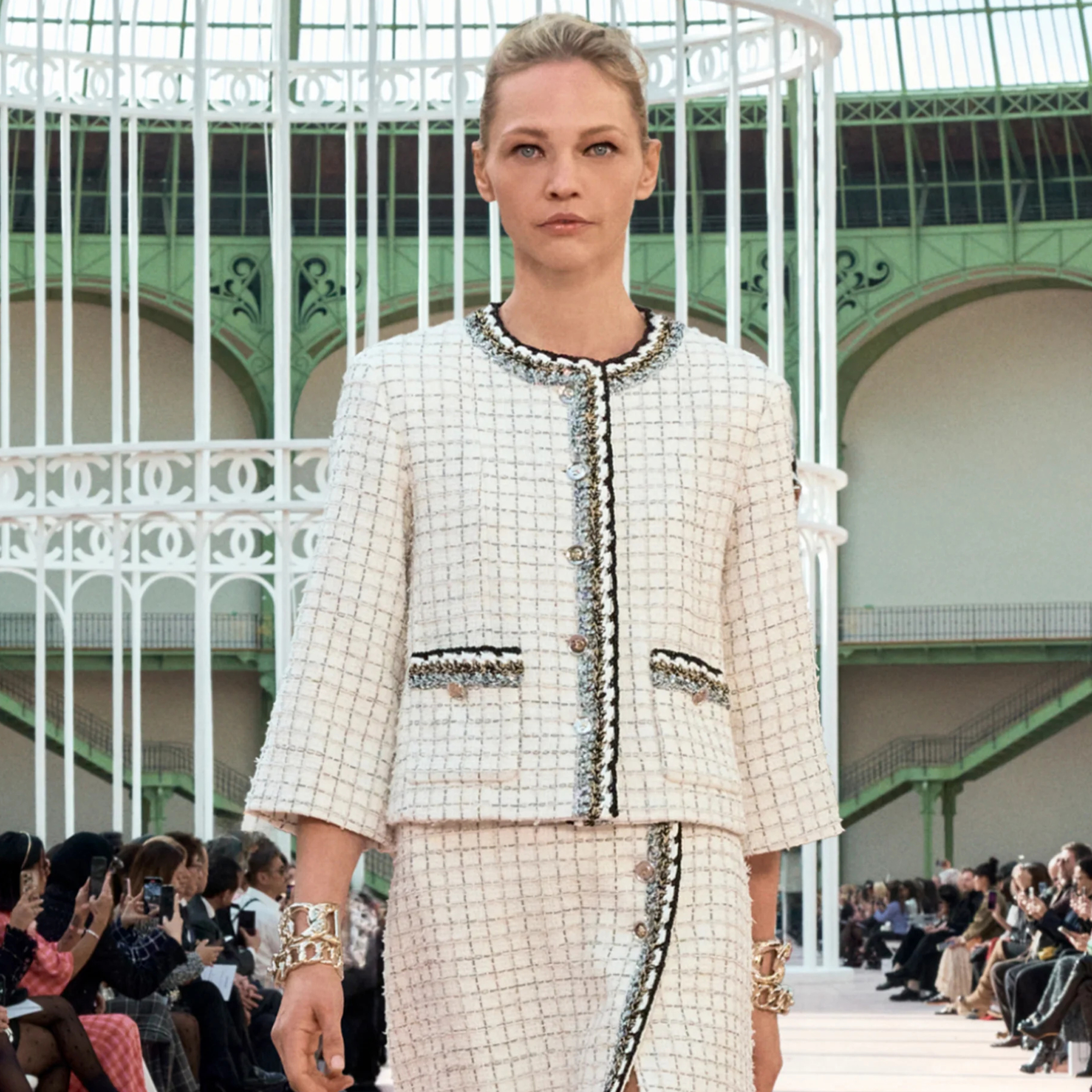 NIGO Chanel Women's Spring Autumn Tweed Colourblock Jacket Single Breasted Poncho Style Blouse Jacket Ngvp #nigo1593