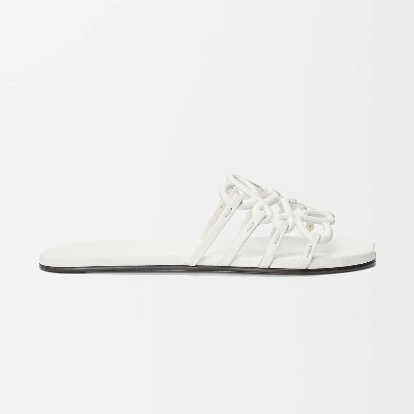 NIGO LOEWE Women's Summer Solid Colour Soft Cow Leather Petal Anagram Sandals Slippers Shoes #nigo76752