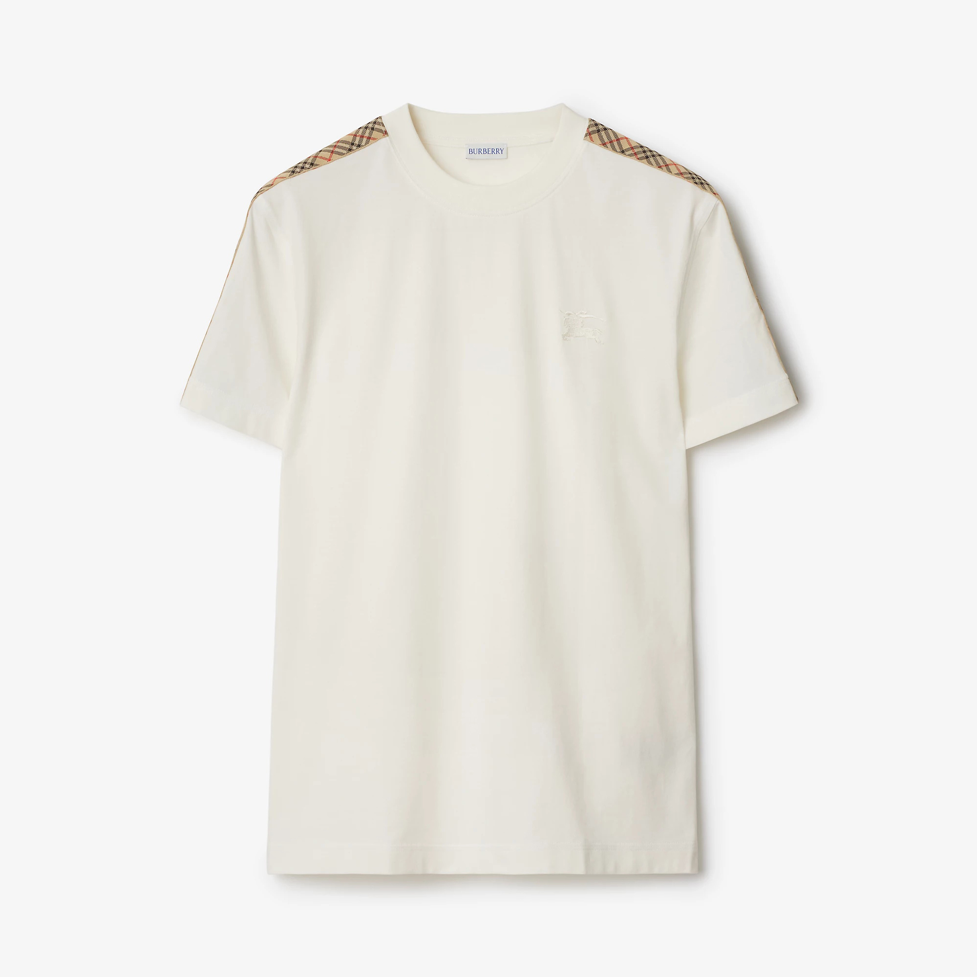 NIGO Burberry Men's Summer War Horse Embroidery Check Print Short Sleeve Round Neck T-Shirt #nigo76765