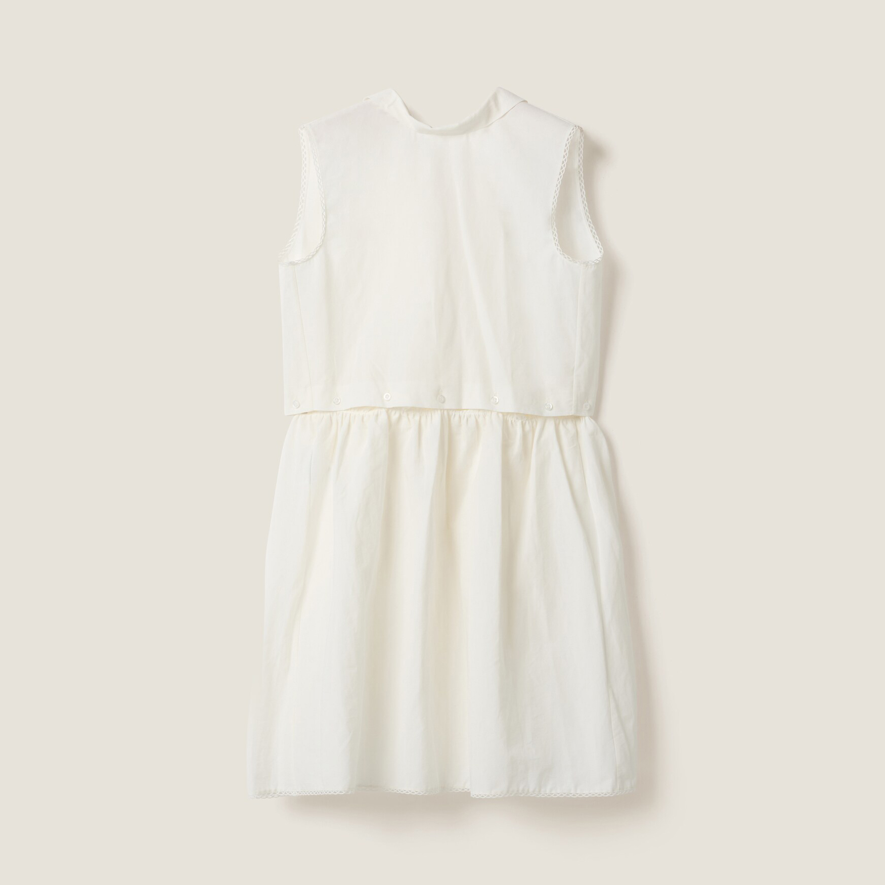 NIGO MiuMiu Women's Summer Solid Colour Cotton Linen Flutter Belt Sleeveless Dresses #nigo76761