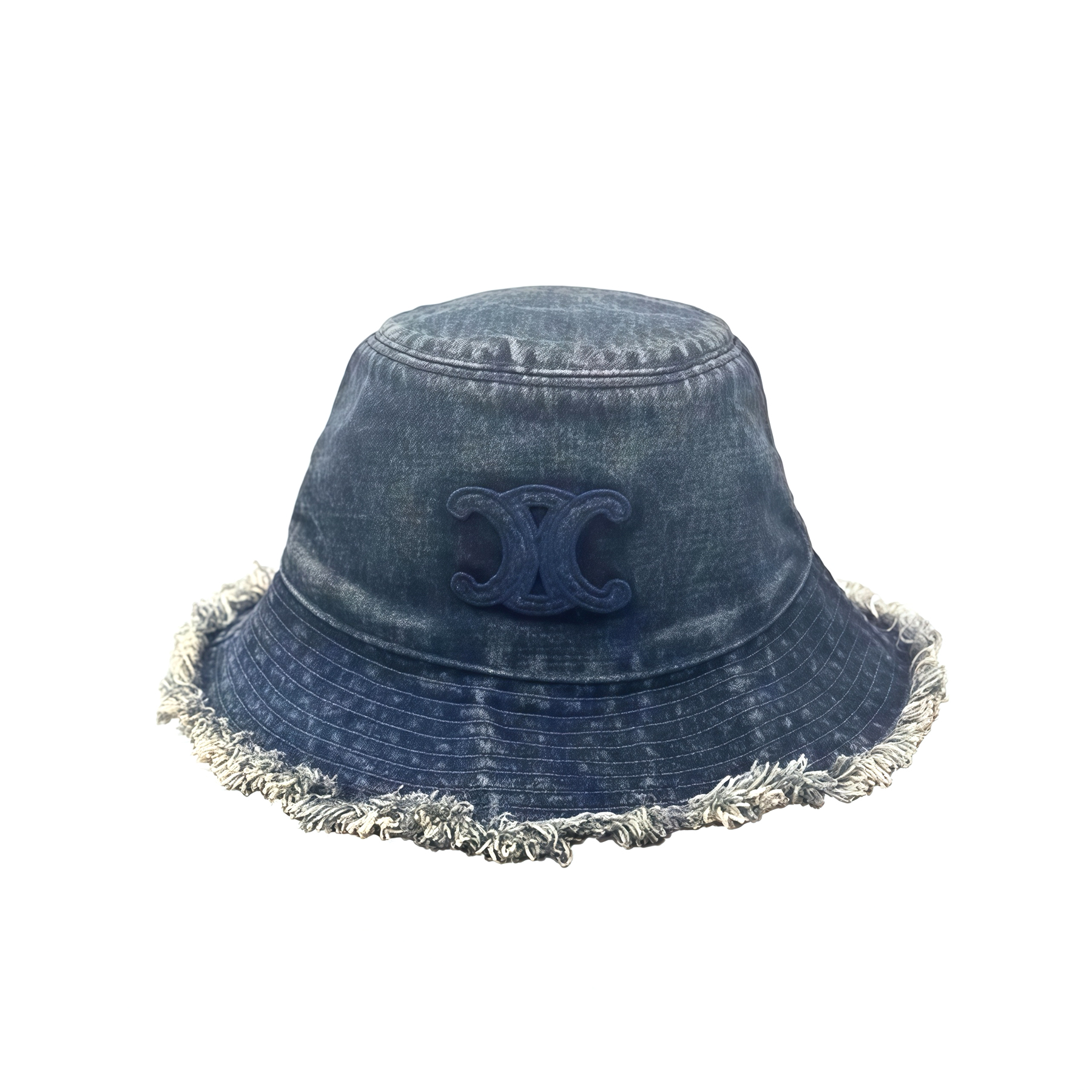 NIGO Chanel Women's Solid Colour Washed Denim Fringed Raw Edge Fisherman's Hat Cap #nigo76781