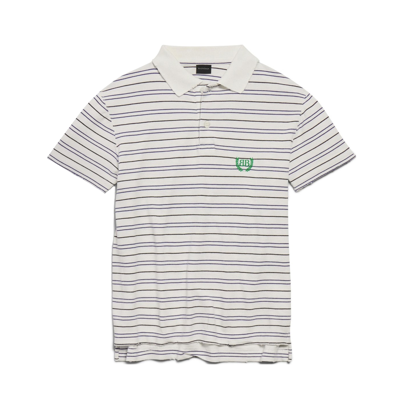 NIGO Balenciaga Men's Summer Solid Colour Stripe Printed Embroidery Pattern Printed Polo Neck Short Sleeve T-Shirt #nigo76767