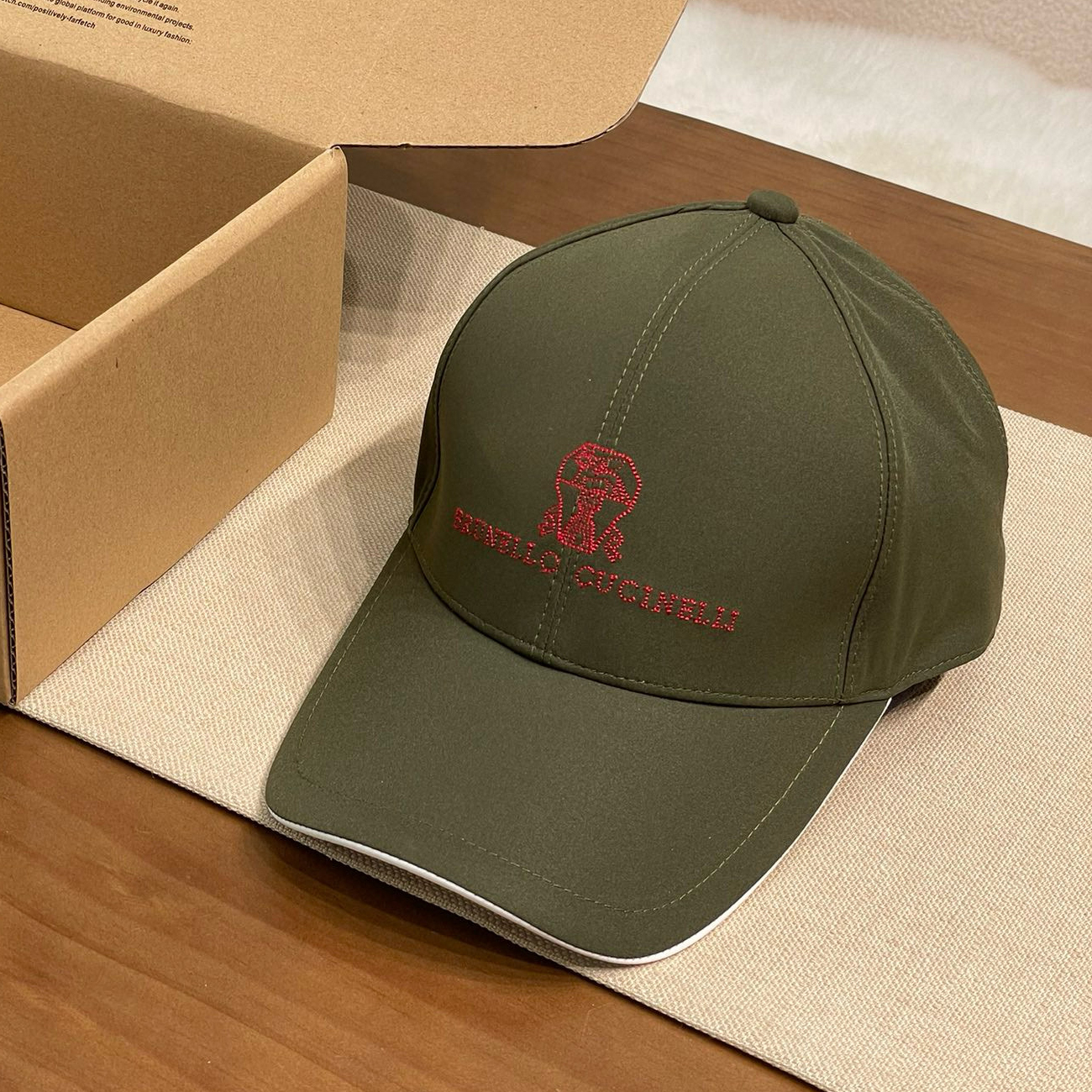 NIGO Brunello Cucinelli Men's Embroidered Logo Solid Colour Cotton Baseball Cap Hat (contact Customer Service For Colour Selection) #nigo76787