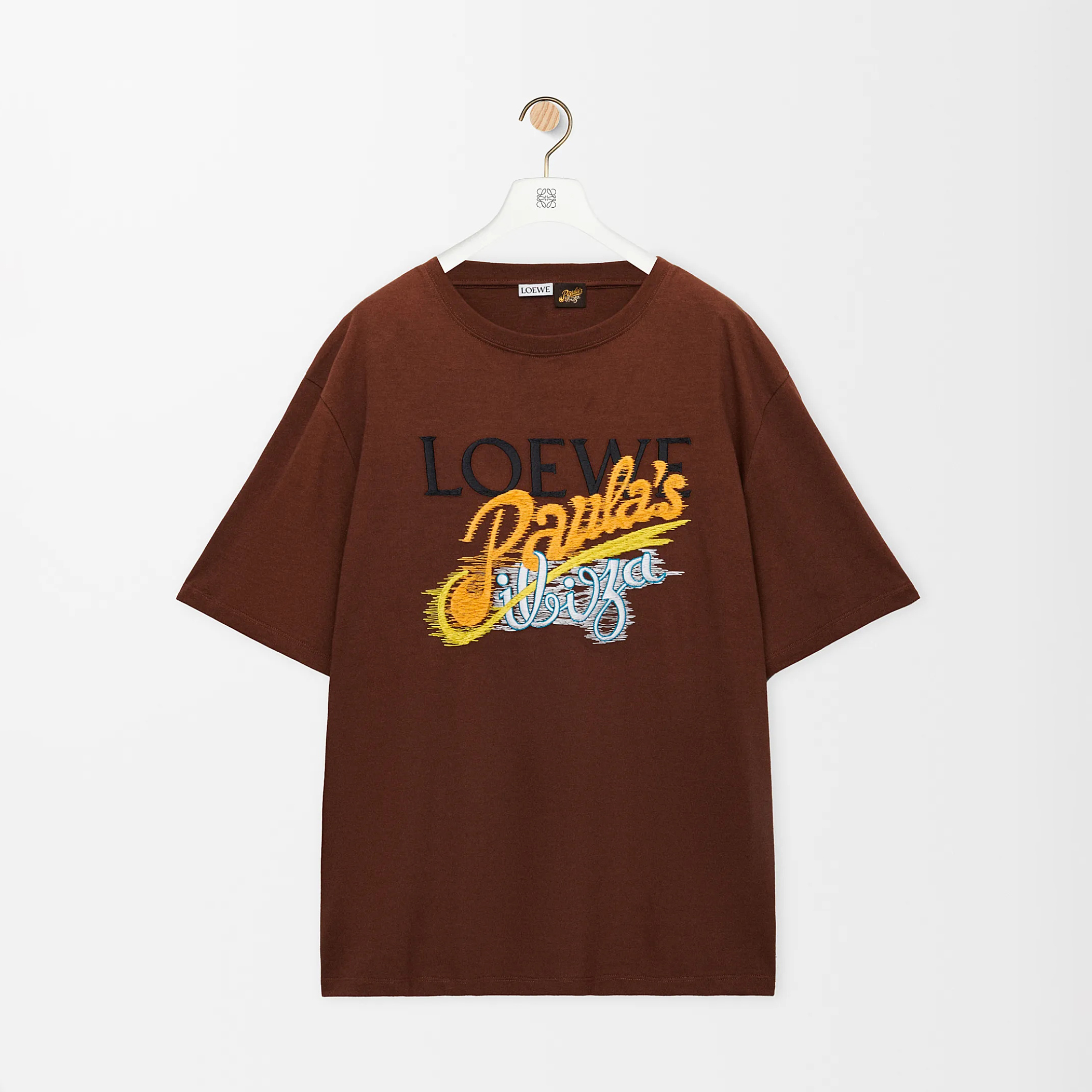NIGO Loewe Men's Summer Embroidered Letter Print Solid Colour Cotton Round Neck Short Sleeve T-Shirt #nigo76791