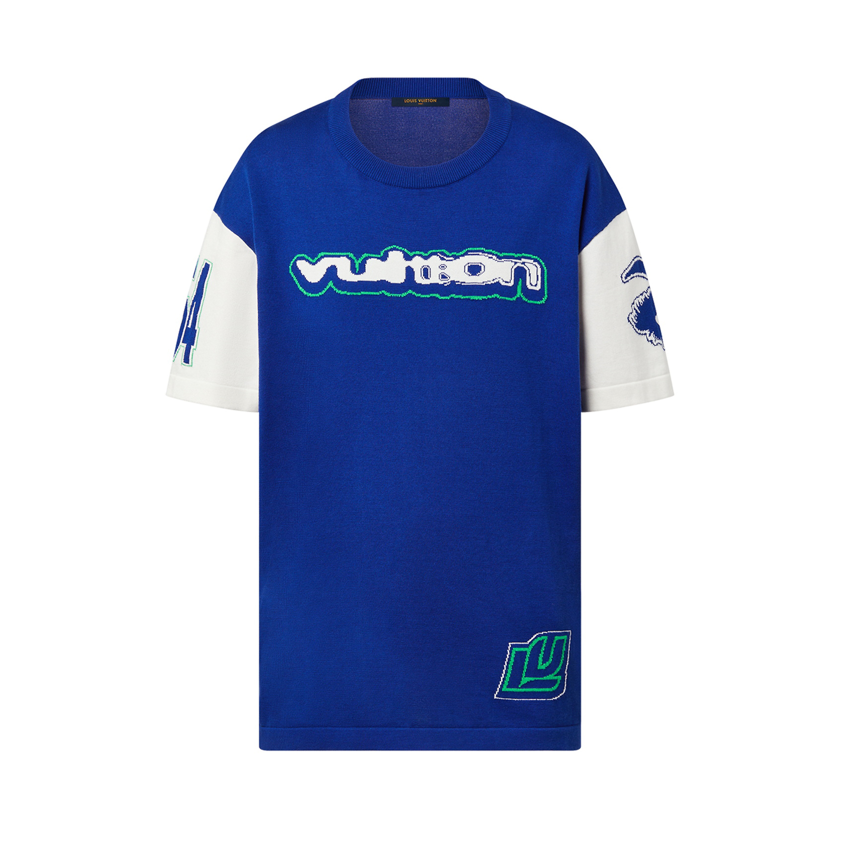 NIGO Louis Vuitton Men's Summer Colour Block Letter Print Round Neck Cotton Short Sleeve T-Shirt #nigo76788