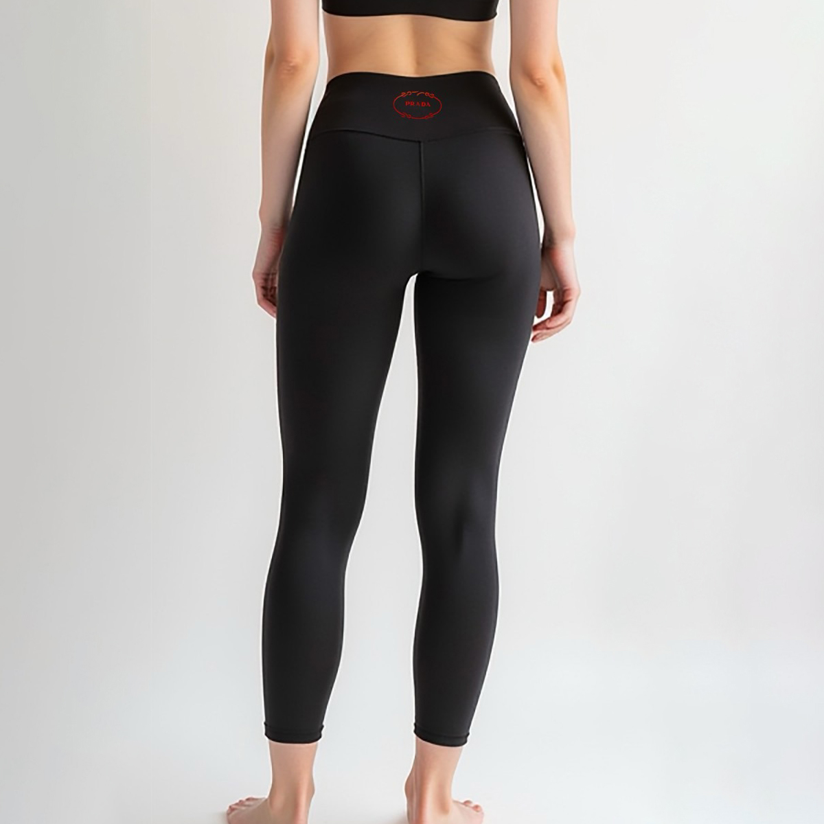 NIGO Prada Women's Solid Colour High Stretch Nylon Fibre Fabric Yoga Pants #nigo76776