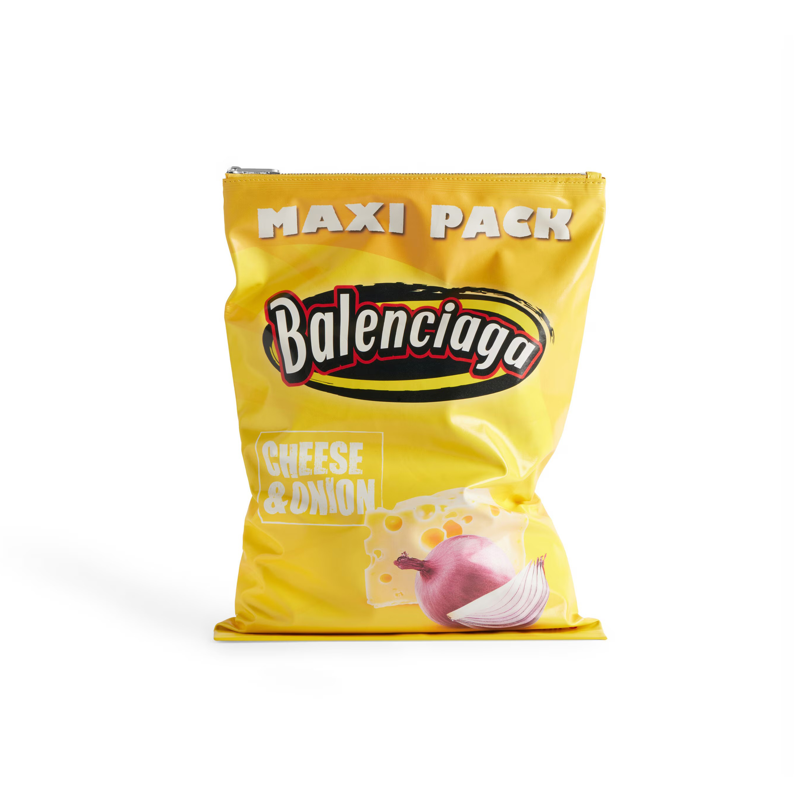 NIGO Chips Balenciaga Solid Colour Cowhide Chips Zip Clutch Bag Bags #nigo76784