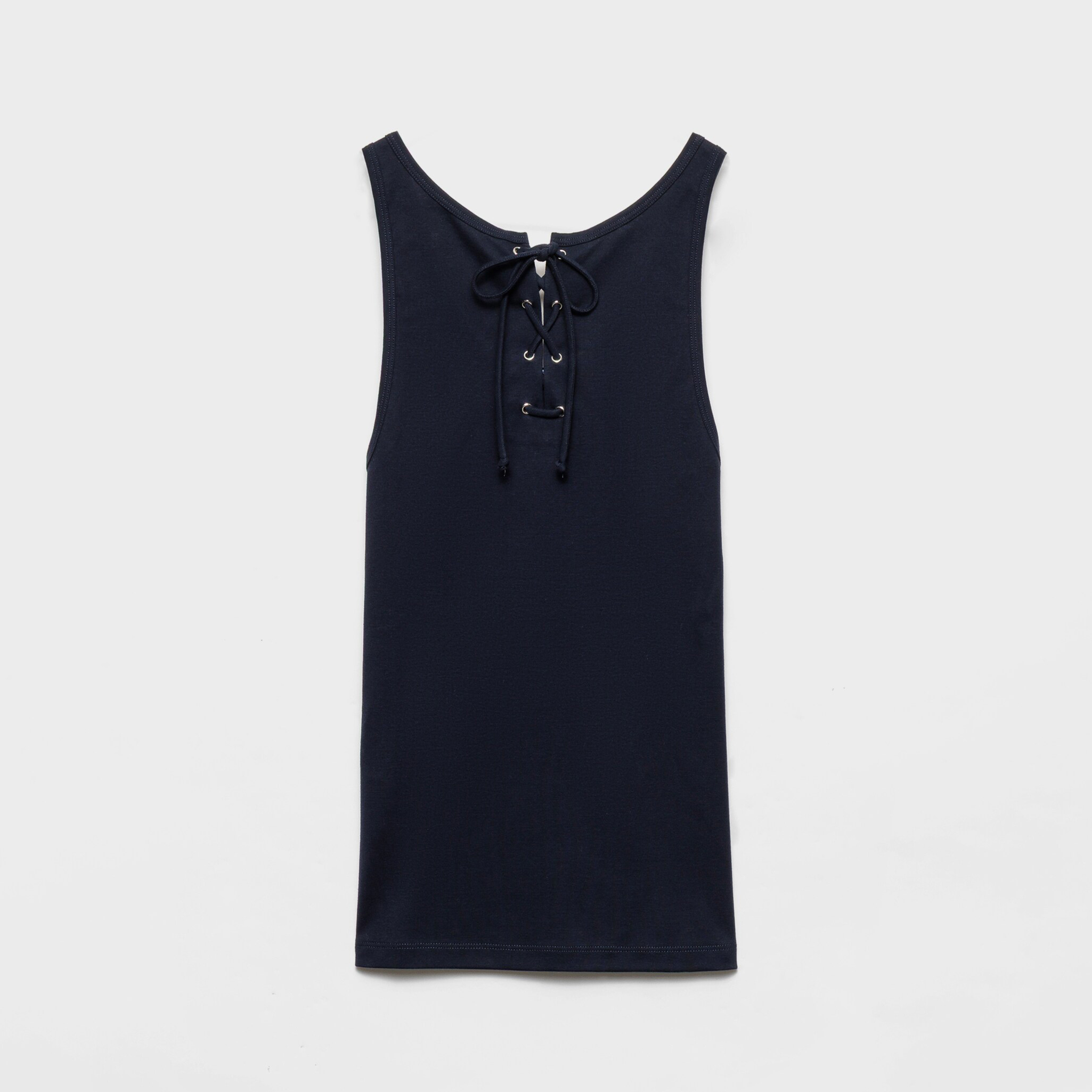 NIGO Prada Women's Summer Solid Colour Tie Stretch Knit Tank Top #nigo76794