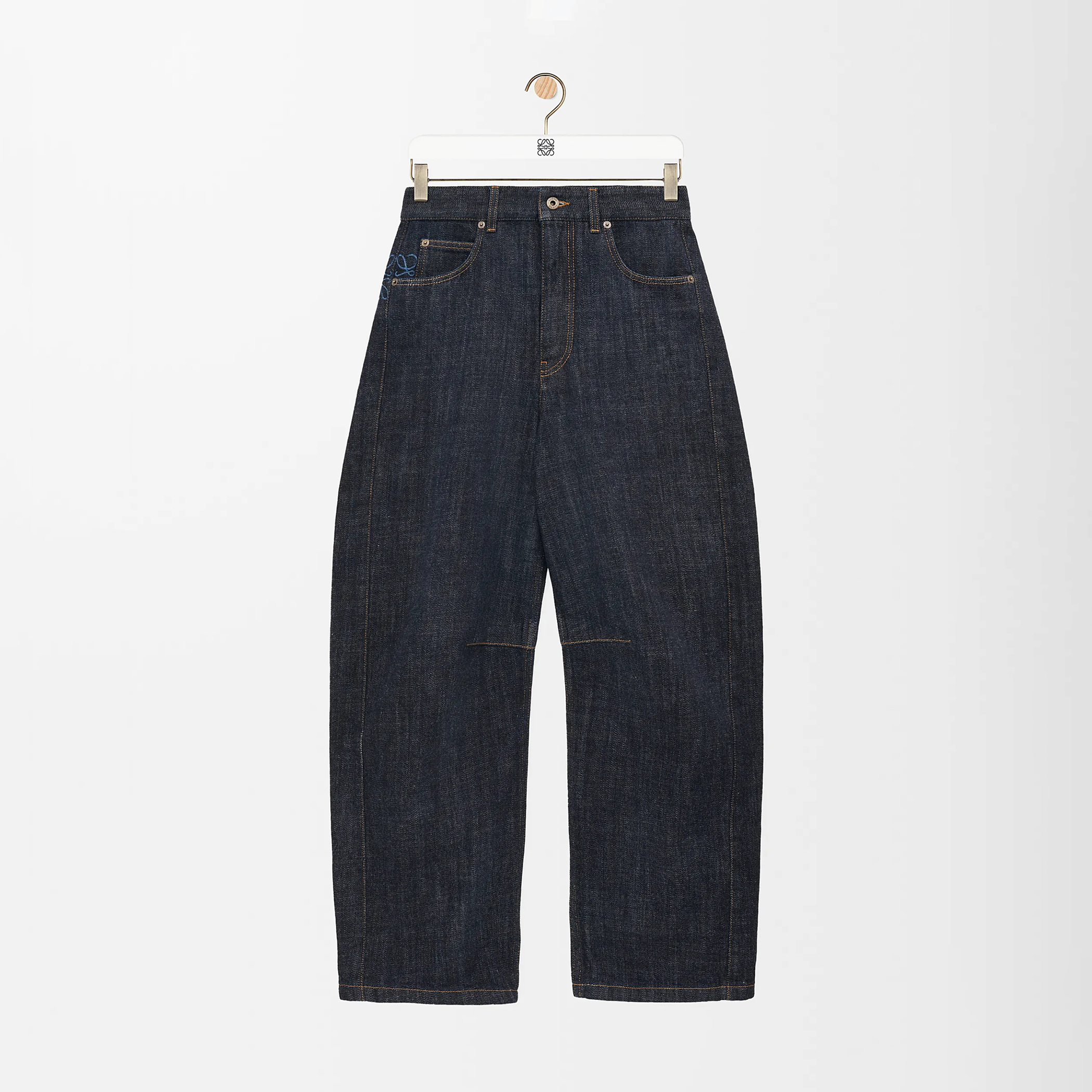 NIGO Loewe Men’s Spring and Autumn Logo Print Pocket Zipper Loose Solid Color Jeans Pants #nigo76779