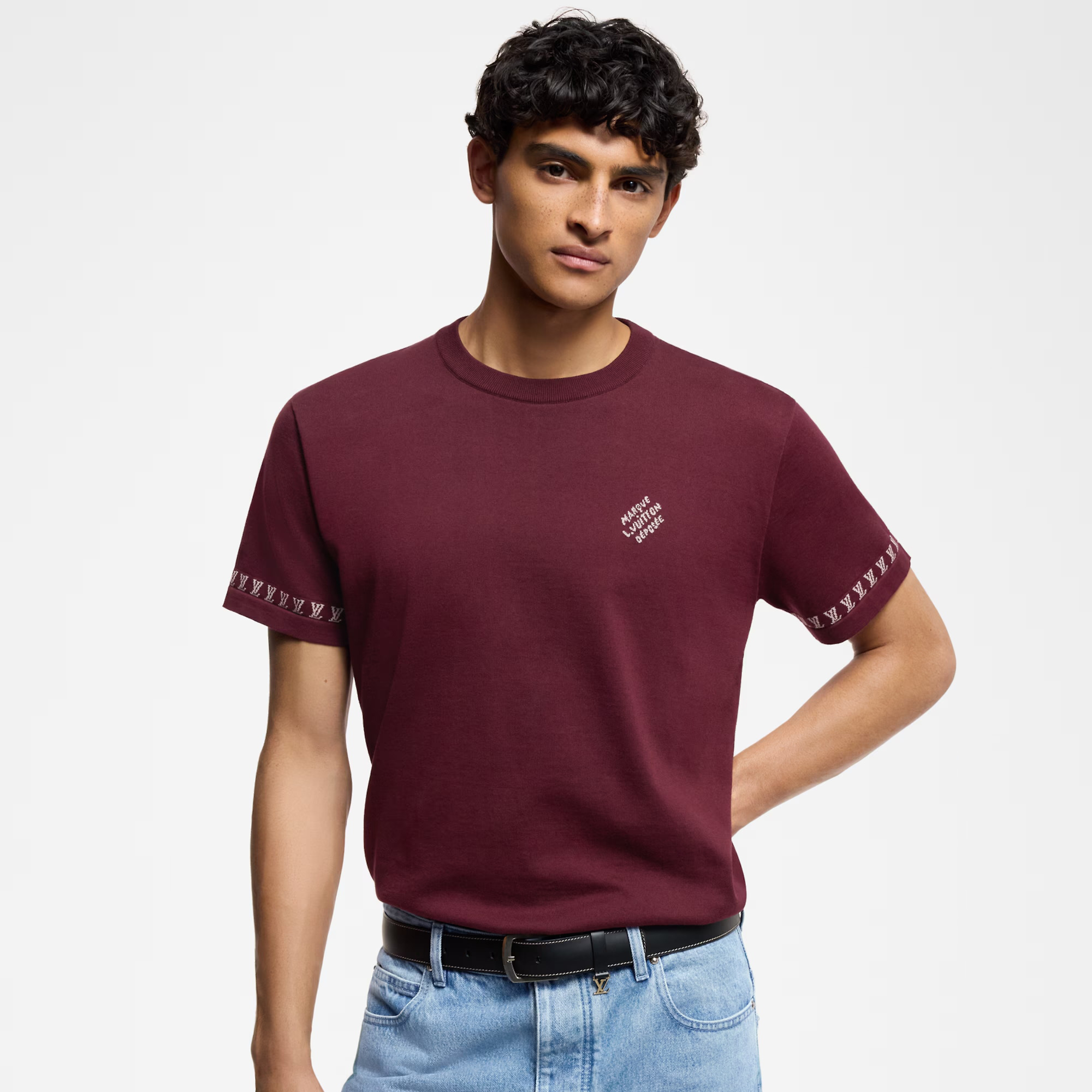 NIGO Louis Vuitton Men's Summer Jacquard Pattern Cotton Round Neck Short Sleeve T-Shirt #nigo76799