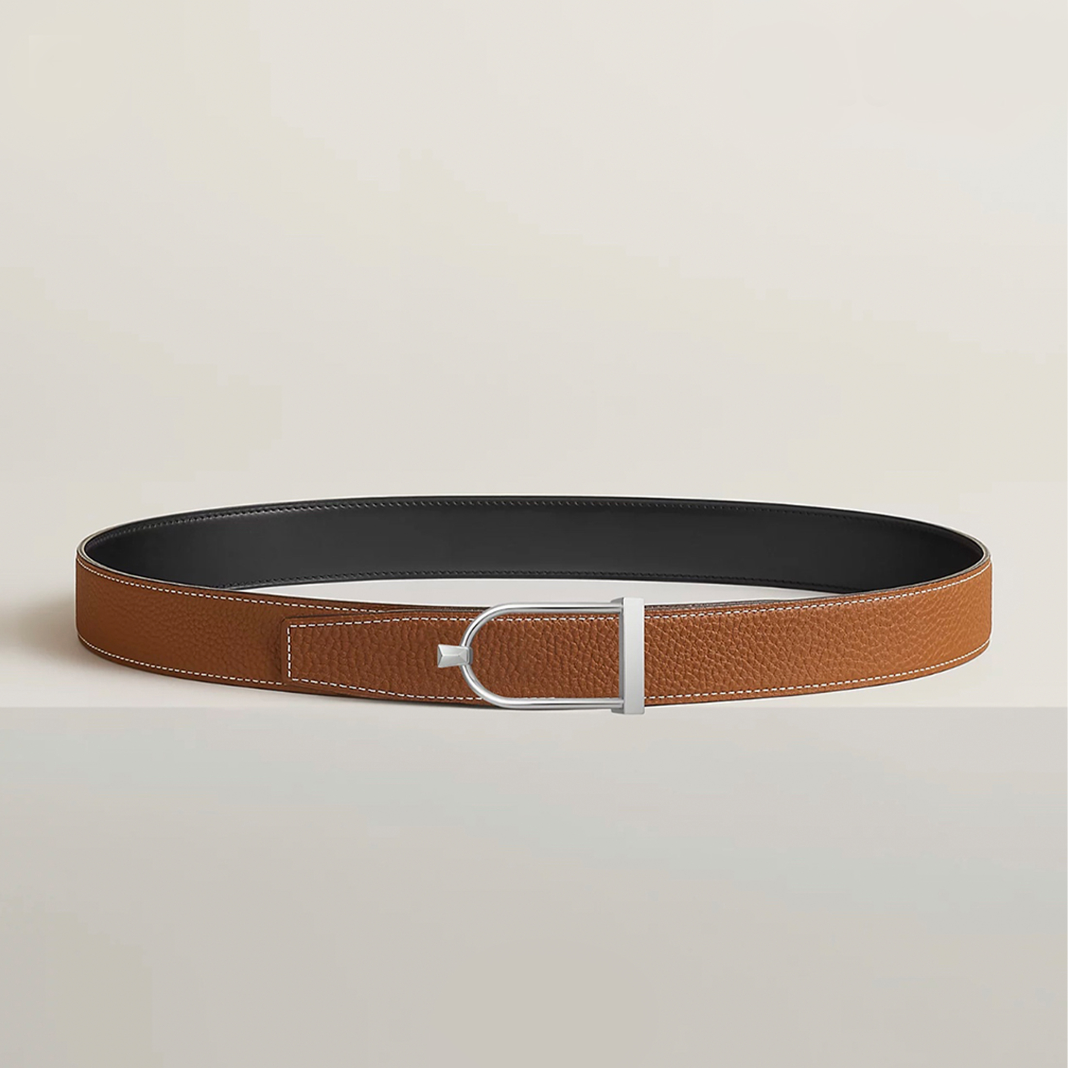 NIGO Hermes Men's Women's Leather Belt Buckle Double Sided Cowhide Silver Gold Buckle Fashion Belt Accessories Width 32MM Ngvp #nigo1622