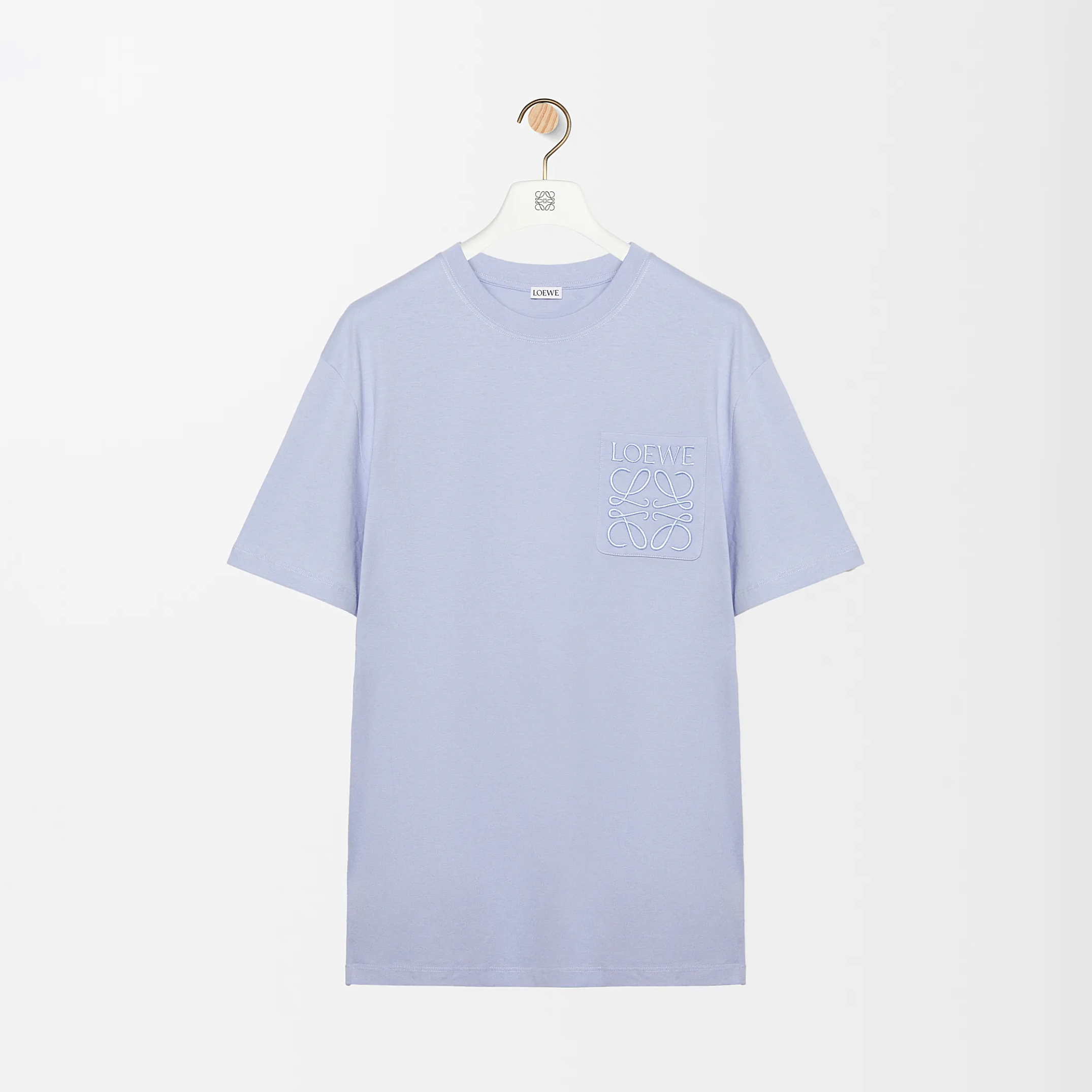 NIGO Loewe Men's Summer Solid Colour Embroidered Logo Print Round Neck Cotton Short Sleeve T-Shirt #nigo76819