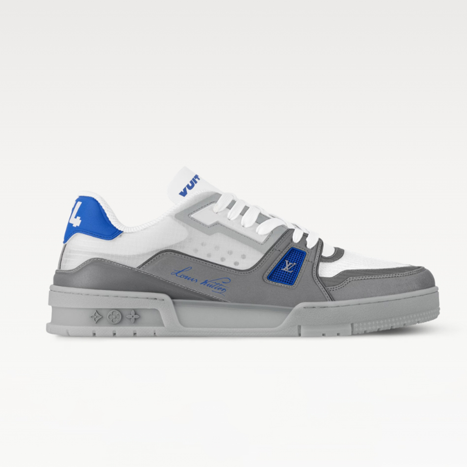 NIGO Louis Vuitton Men's LV Trainer Sneakers Round Toe Lace Up Solid Color Low Top Board Shoes Casual Shoes #nigo76831