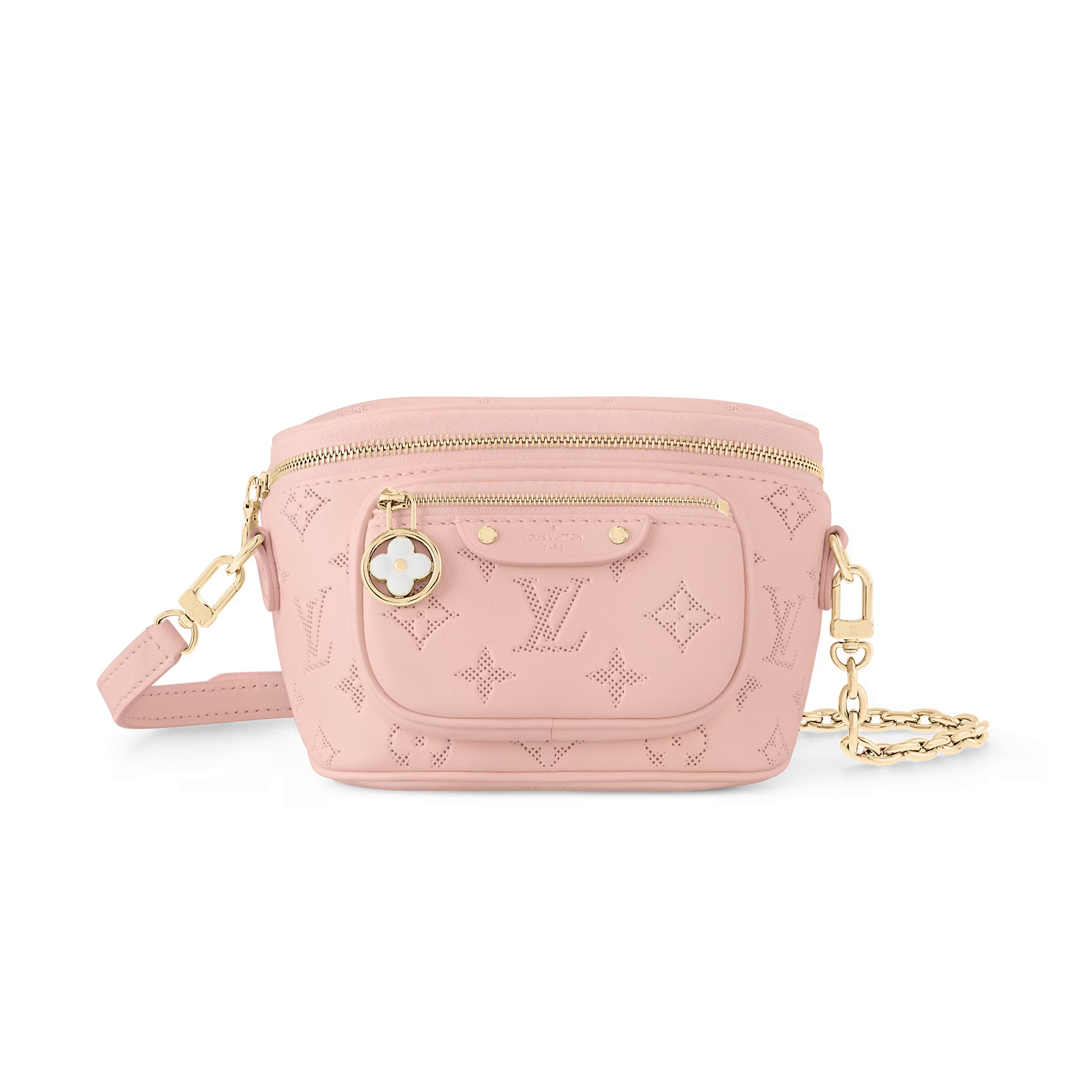 NIGO Louis Vuitton Mini Bumbag Flower Ring Women's Solid Colour Logo Print Soft Calfskin Handbag Shoulder Crossbody Bag Bags #nigo76842