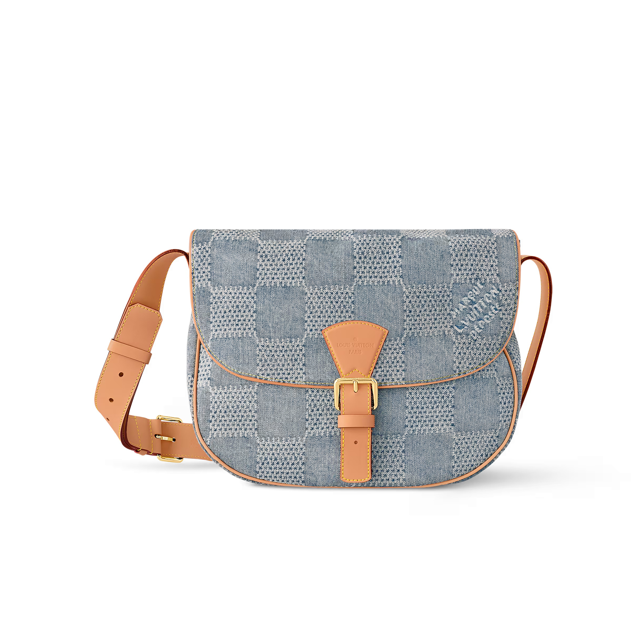 NIGO Louis Vuitton Montsouris Men's Solid Vintage Magnetic Buckle Closure Coated Canvas Denim Shoulder Crossbody Bag Bags #nigo76845