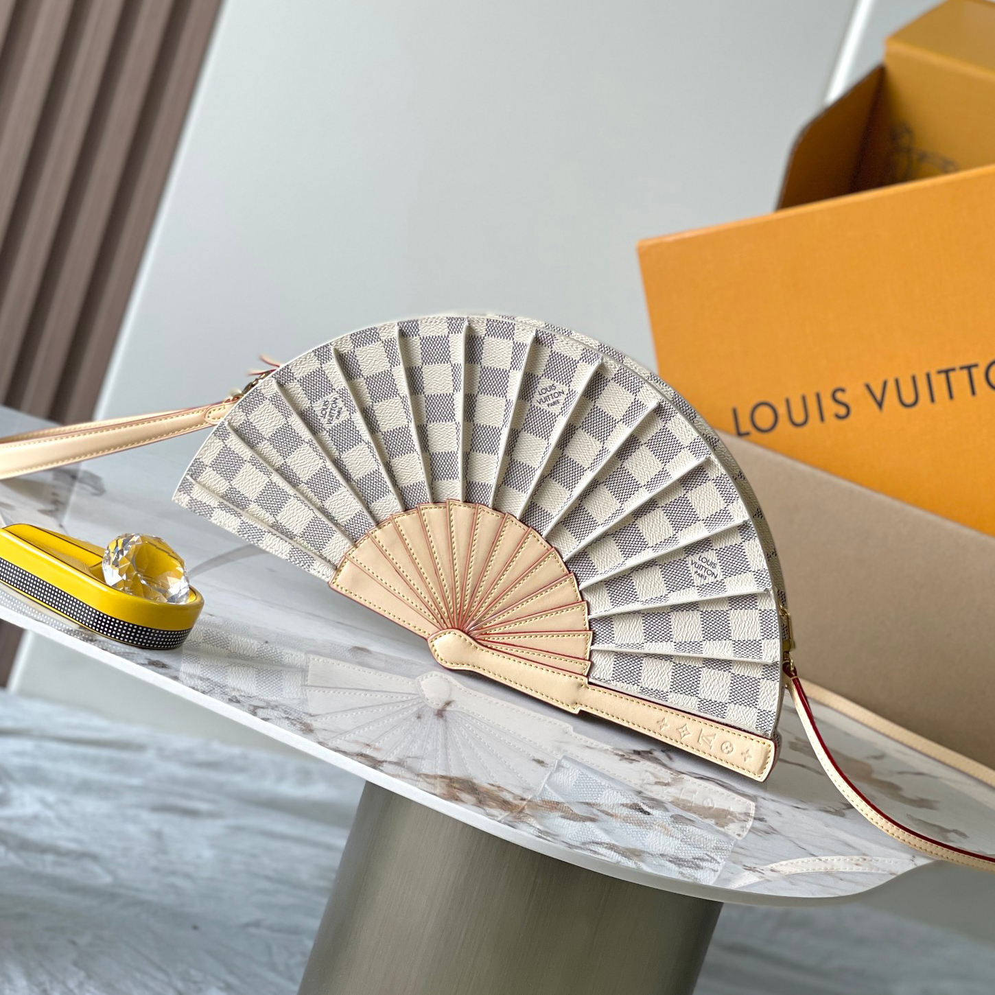 NIGO Louis Vuitton Lv Fan Handbag Canvas Men's Women's Summer Trendy Temperament Clutch  Bag Bags #nigo76856