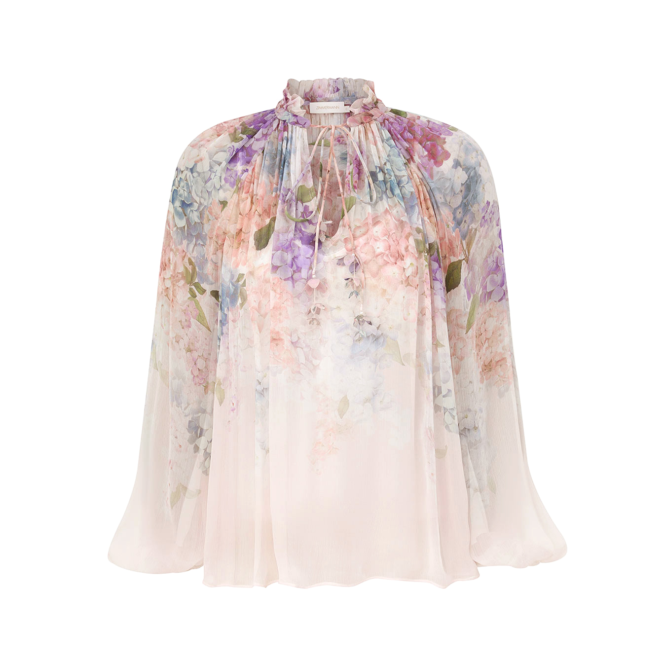 NIGO Zimmermann Women's Spring Summer Floral Print Lantern Sleeve Shirt Top Lined Solid Camisole #nigo76857