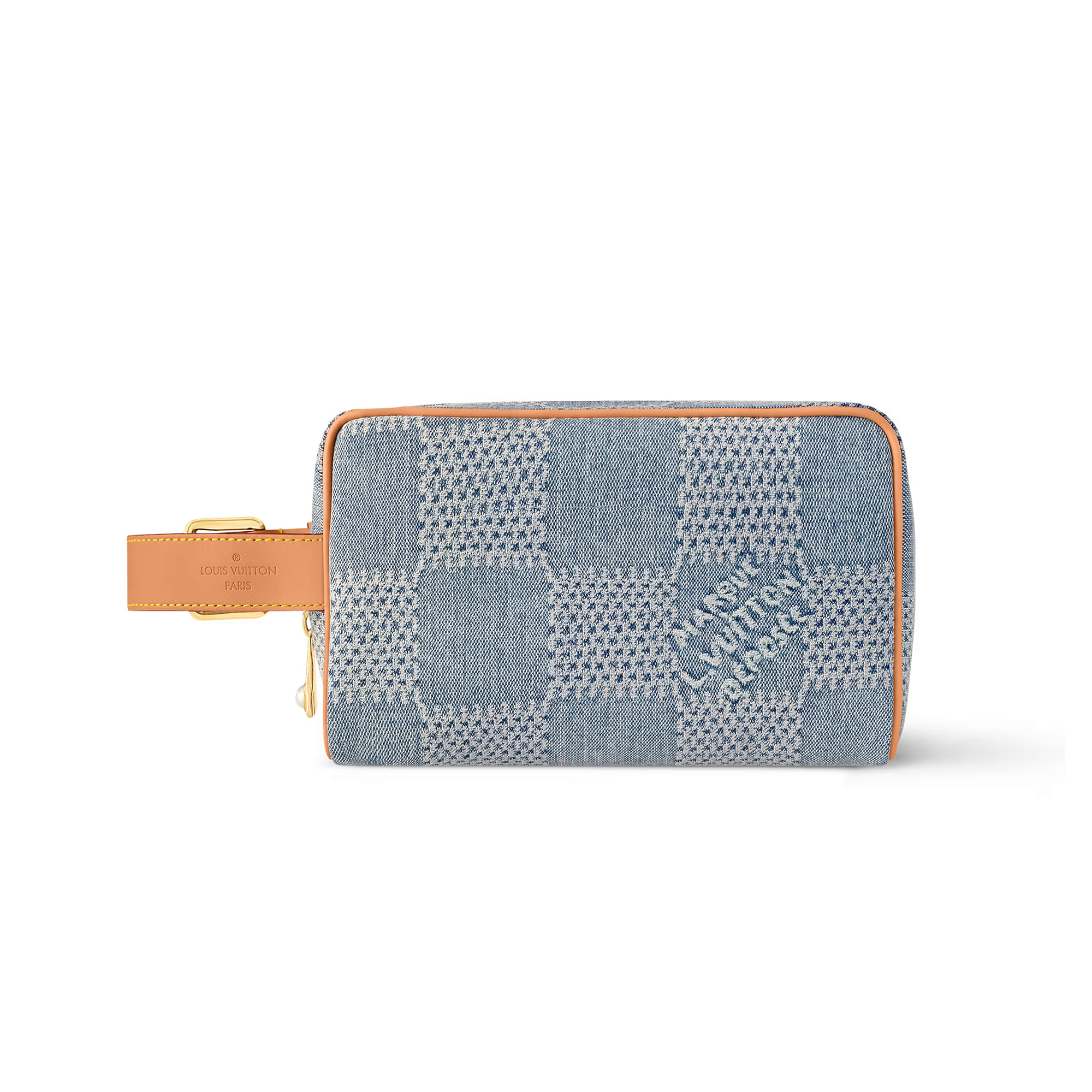 NIGO Locker Dopp Kit Louis Vuitton Women's Adjustable Shoulder Strap Checkerboard Design Zip Closure Denim Tote Bag Bags #nigo76849