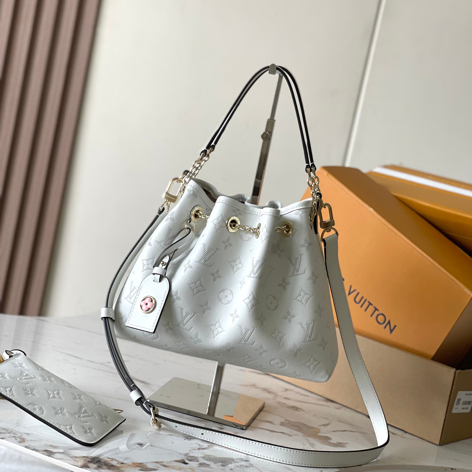 NIGO Louis Vuitton LV BUNDLE Women's Solid Color Logo Letter Print Removable Shoulder Strap Leather Single Shoulder Crossbody Tote Bag Bags #nigo76841