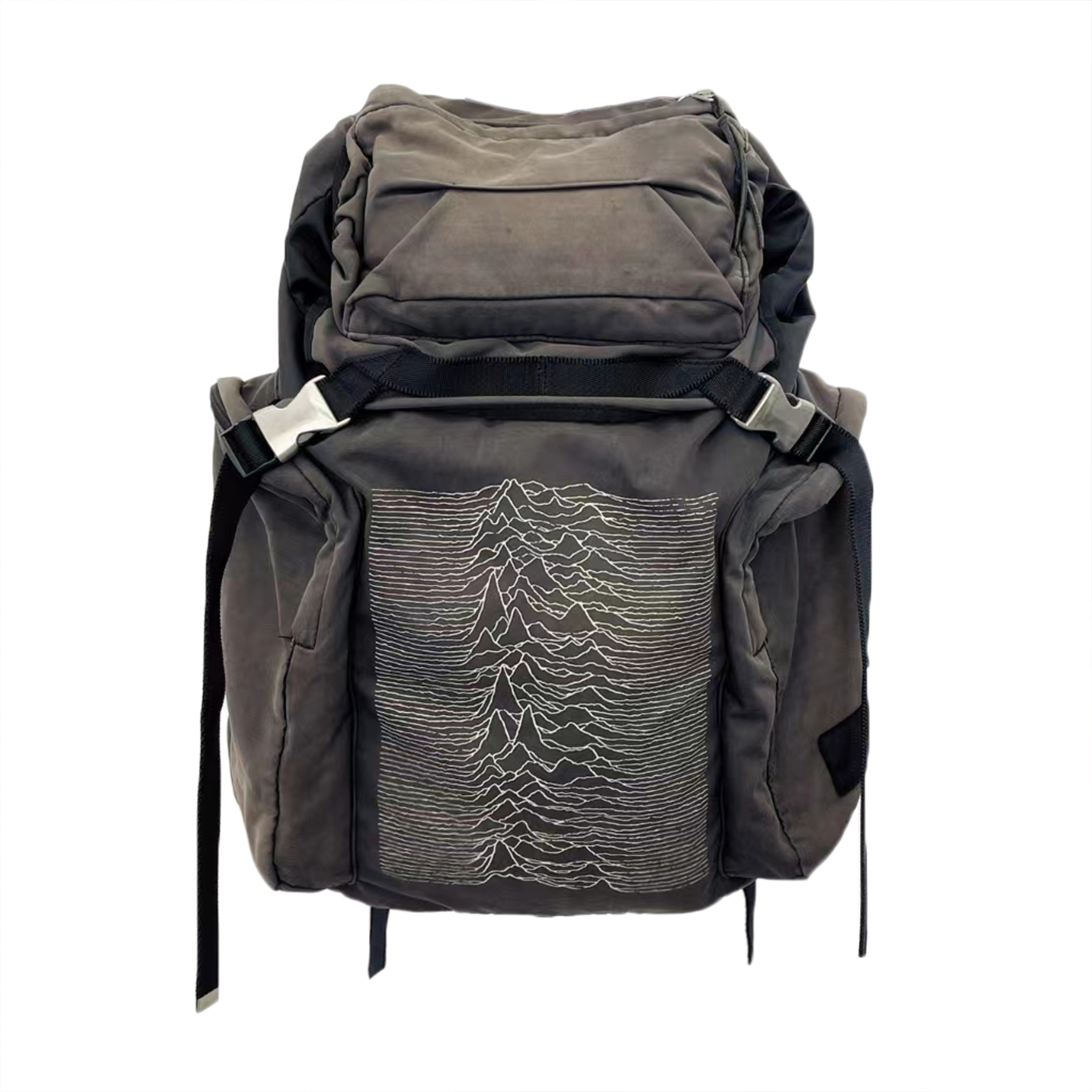 NIGO Undercover 09aw Joy Division  Archive Single Ripples Pulse Do Old Shoulder Bag Hiking Bag Men Women Trend High Street Bags Ngvp #nigo1623