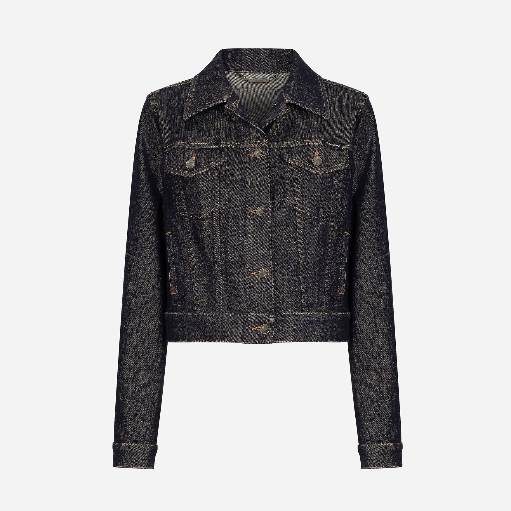 NIGO Dolce&Gabbana Women's Spring And Autumn Solid Colour Single Breasted Long Sleeved Denim Jacket #nigo76863