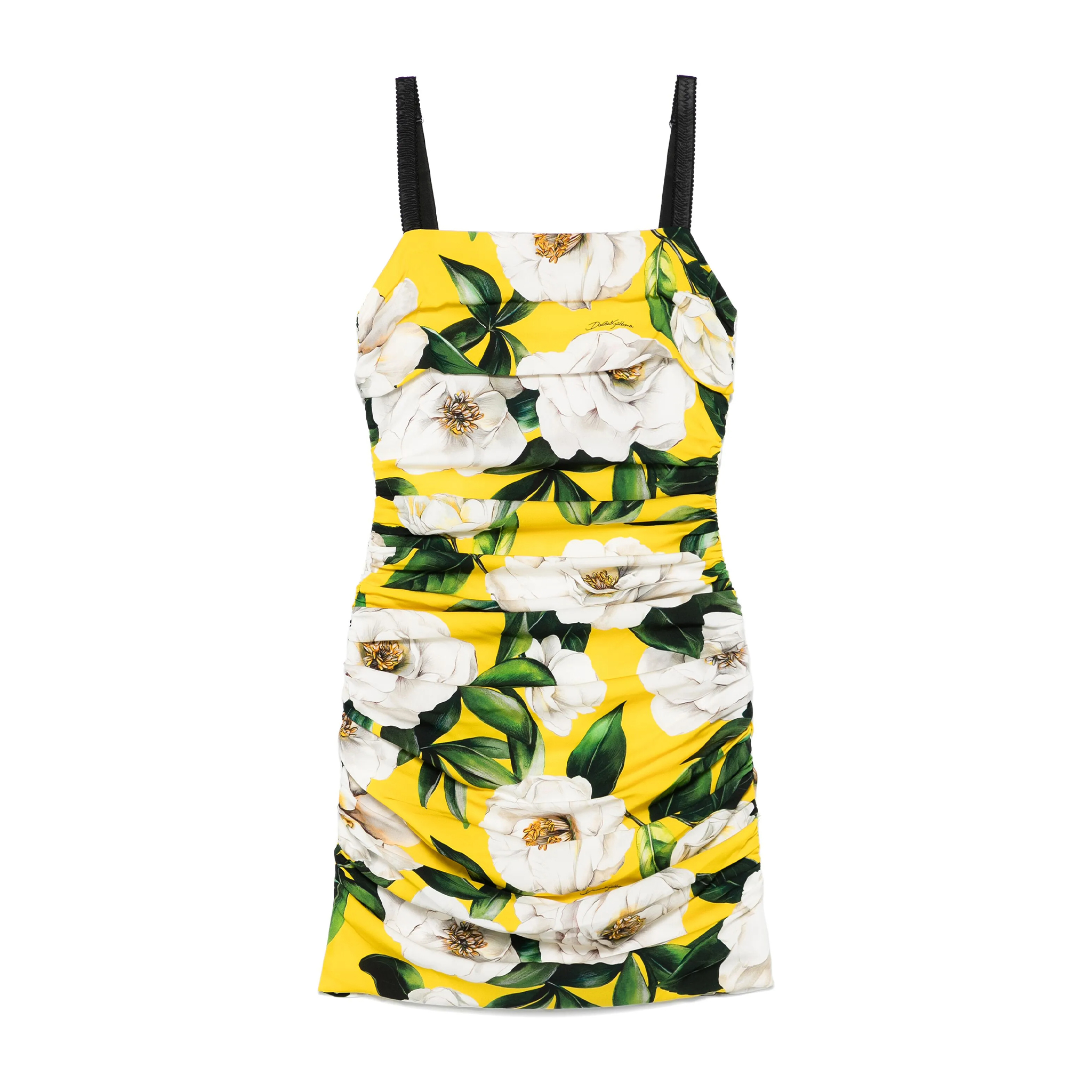 NIGO Dolce&Gabbana Women's Summer Floral Print Sleeveless Silk Stretch Satin Mini Dresses Ngvp #nigo1764