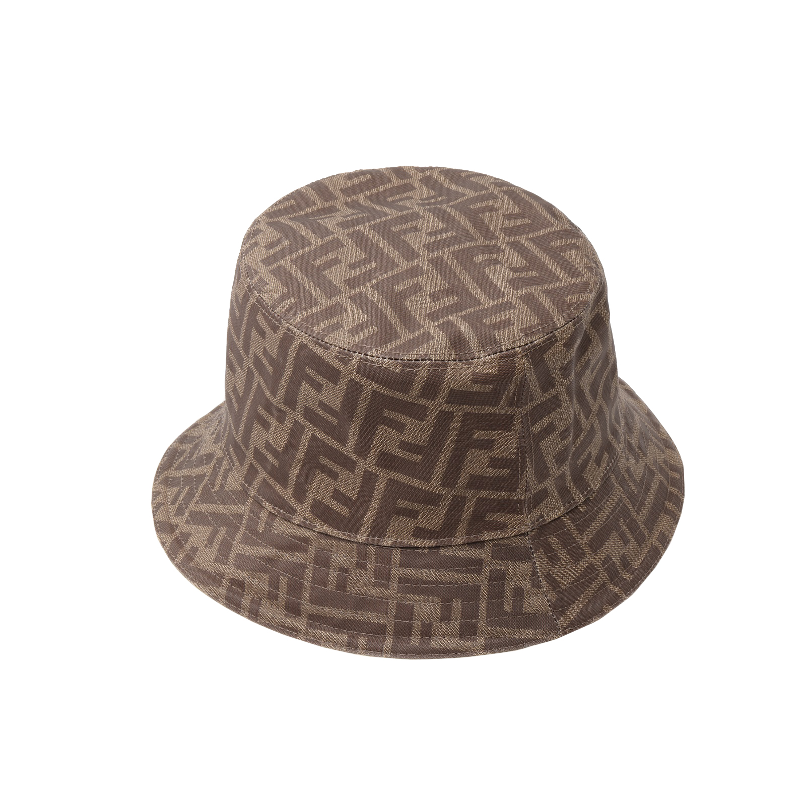 NIGO Fendi Women's Solid Colour Monogrammed Satin Fabric Fisherman's Hat Cap #nigo76877