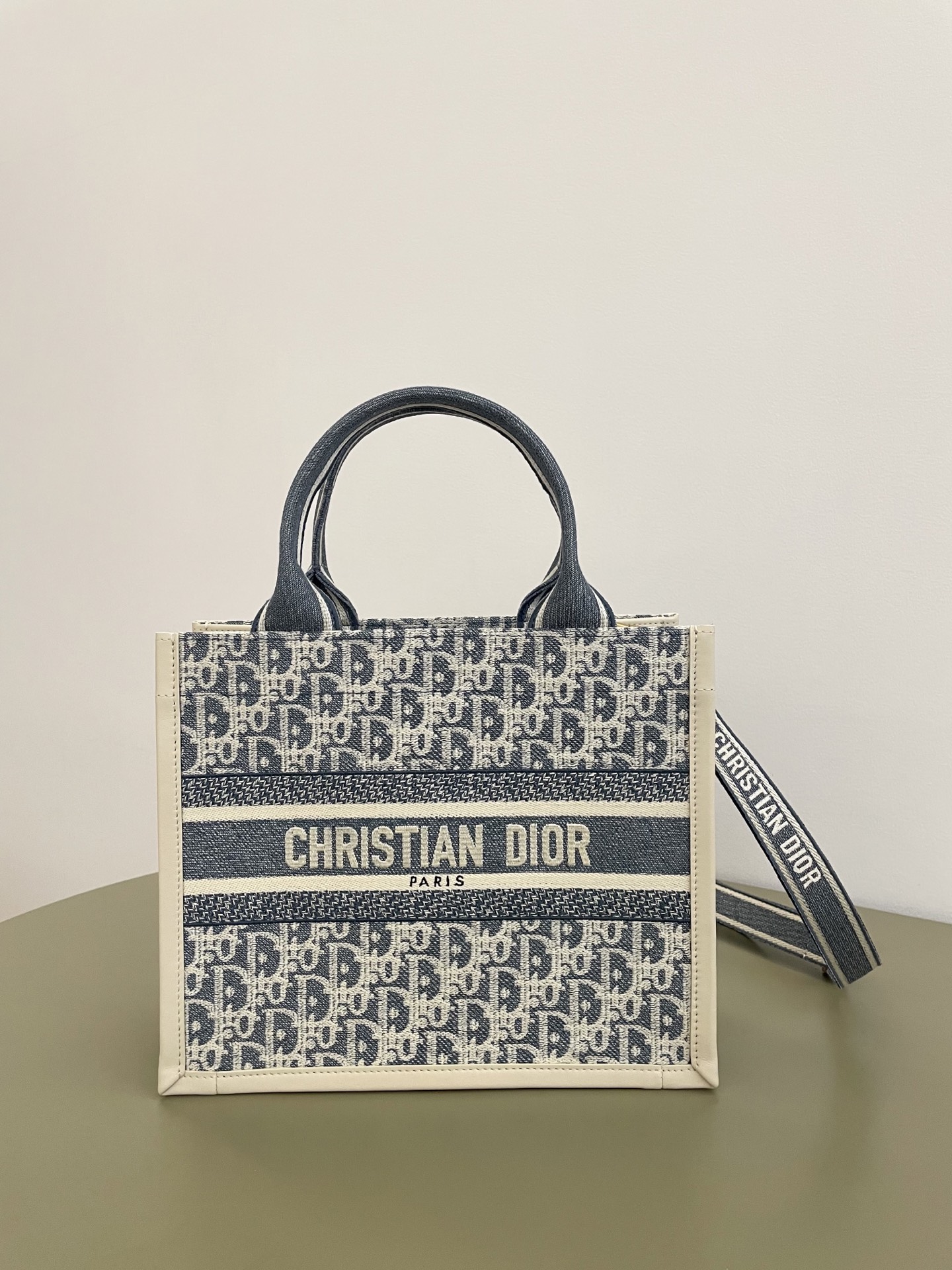 NIGO Dior Book Tote Women's Removable Shoulder Strap Classic Letter Embroidery Cotton Tote Bag Shopping Handbag Shoulder Bags #nigo76876