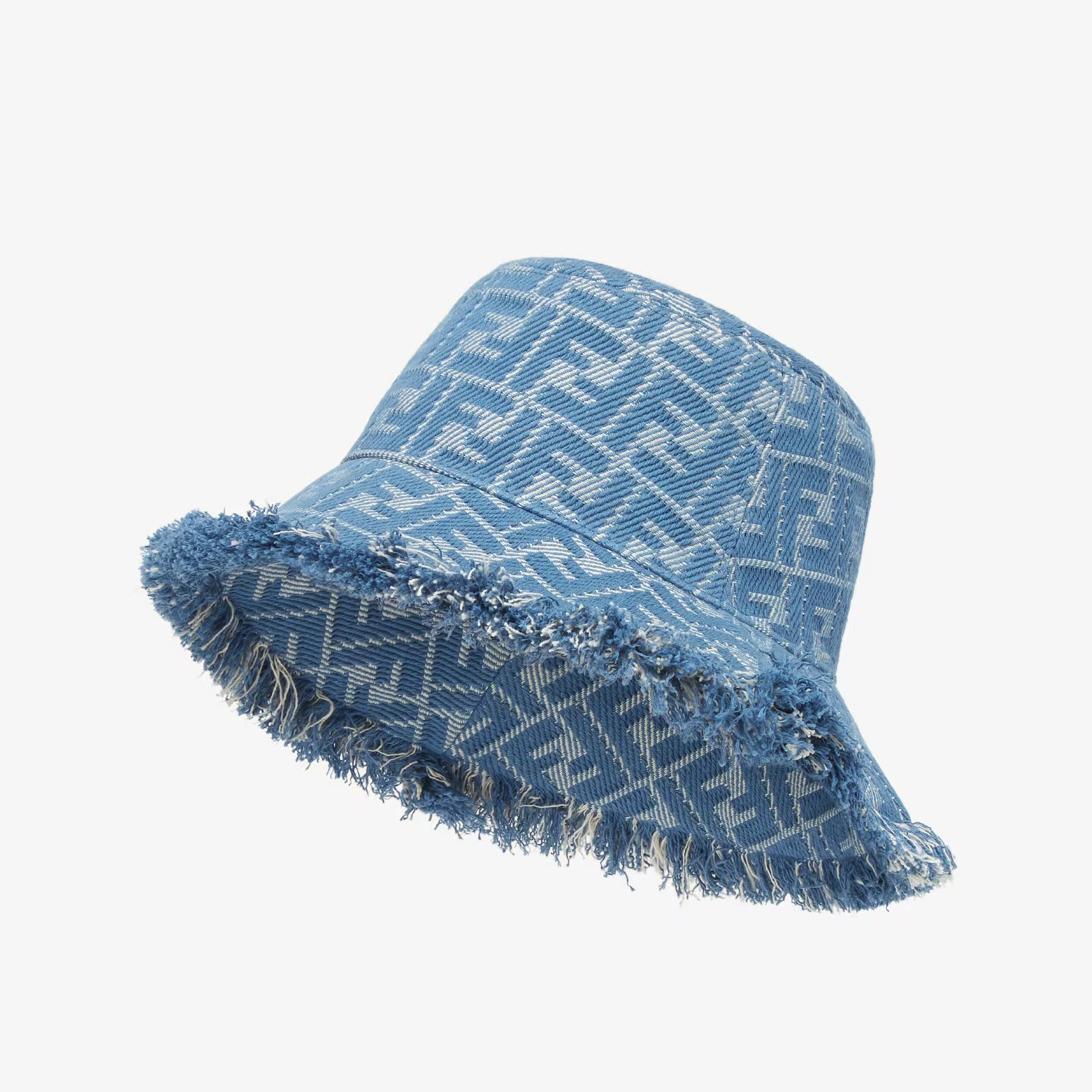 NIGO Fendi Men's And Women's Solid Colour Letters Jacquard Tassel Burlap Denim Fisherman Cap Baseball Hat #nigo76889