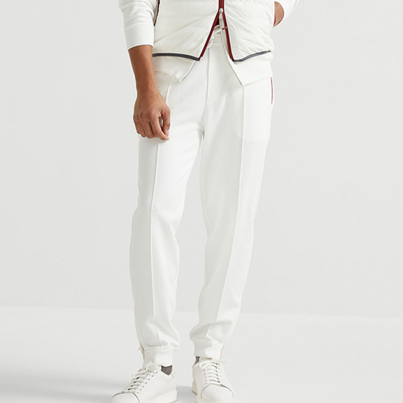 NIGO Brunello Cucinelli Men's Lace-up Sweatpants Four Seasons Solid Color Cotton Casual Drawstring Trousers Pants Ngvp #nigo1767