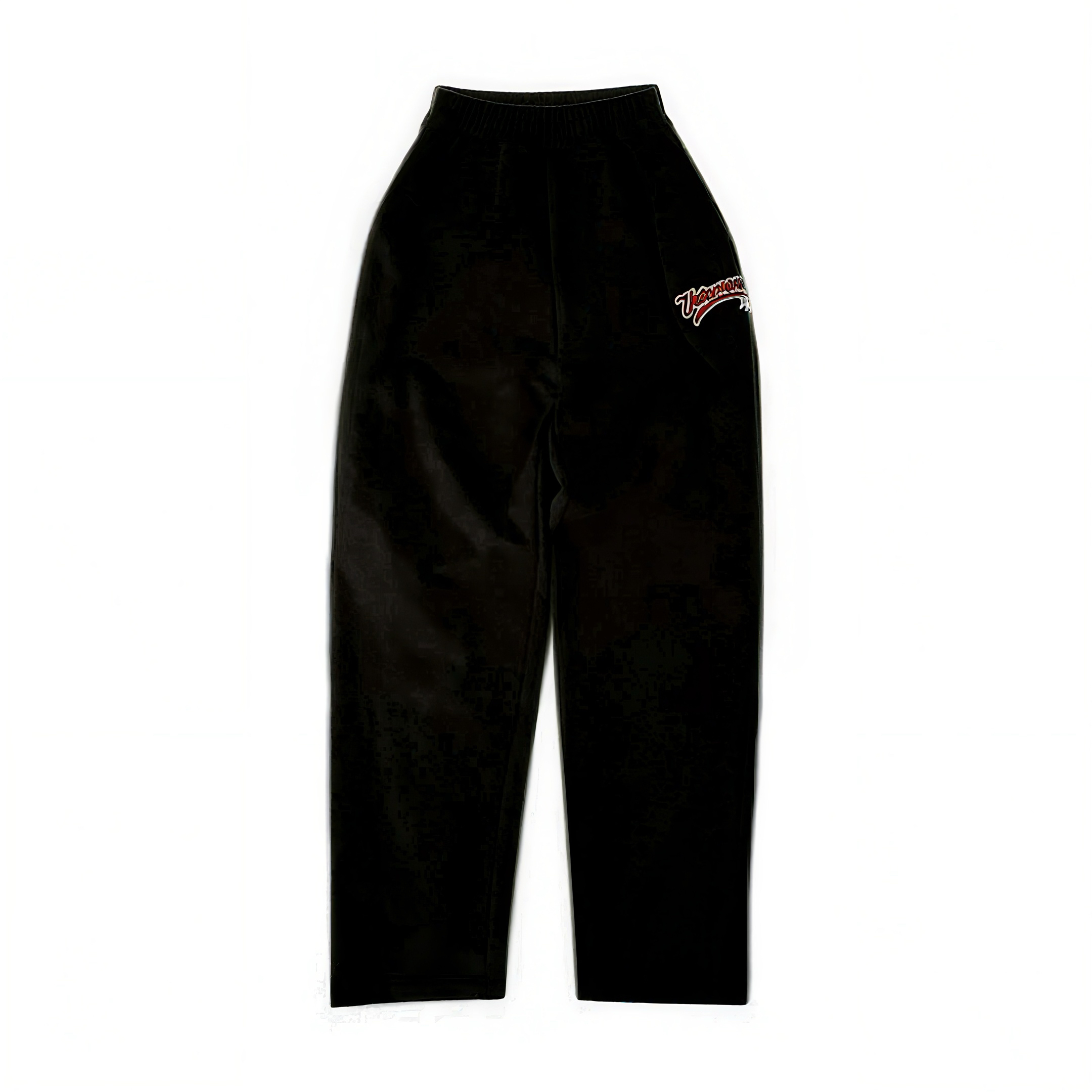 NIGO Vetements Men's Spring Autumn Embroidered Letter Logo Black Sweatshirt Fashion High Street Casual Drawstring Elastic Waist Pants Ngvp #nigo1636