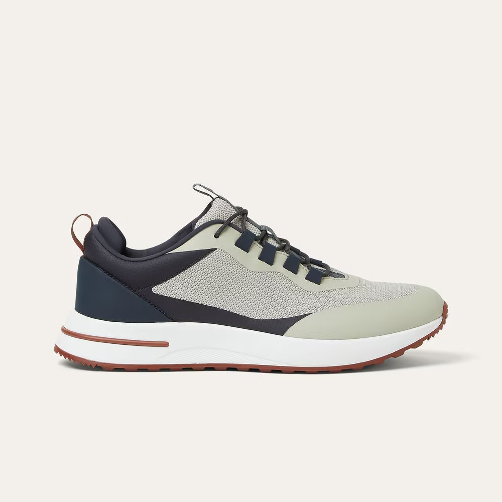 NIGO Loro Piana Week End Walk Men's Spring Summer Colour Block Mesh Patchwork Cowhide Low Top Lace Up Casual Shoes #nigo76892