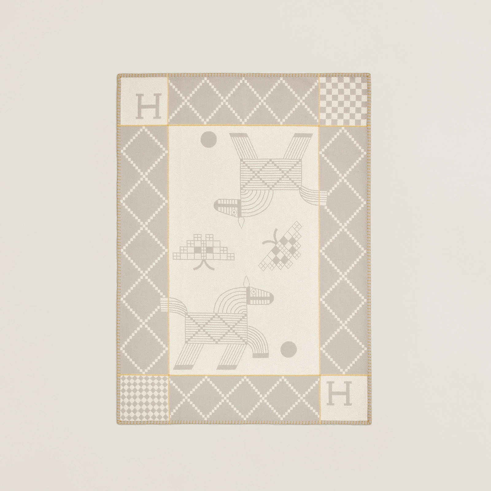 NIGO Hermes Avalon Animaux Nattes Solid Colour Patterned Printed Wool Blanket Furniture Decor Furniture Accessories #nigo76927