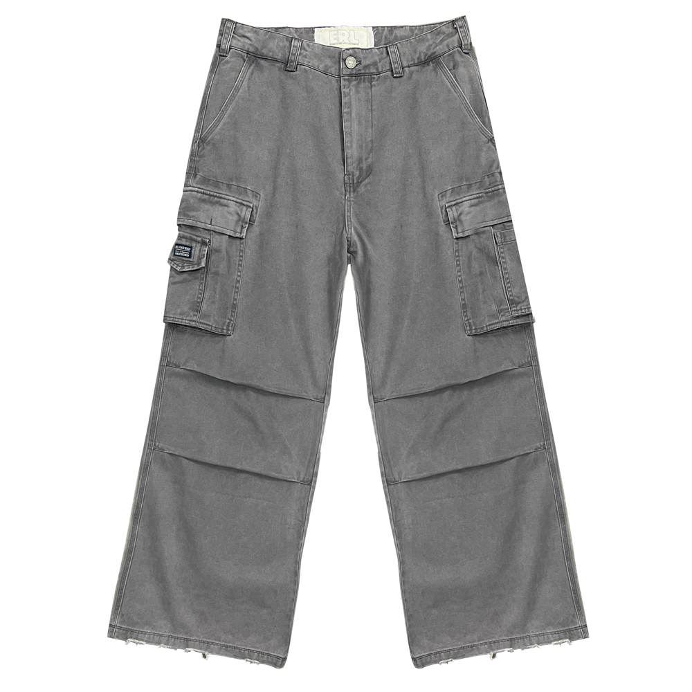 NIGO ERL Eli Russell Linnetz Men's Spring And Summer Washed Vintage American Vintage Wide Leg Loose Casual Workwear Gray Pants Straight Leg Wide Jeans Ngvp #nigo1631
