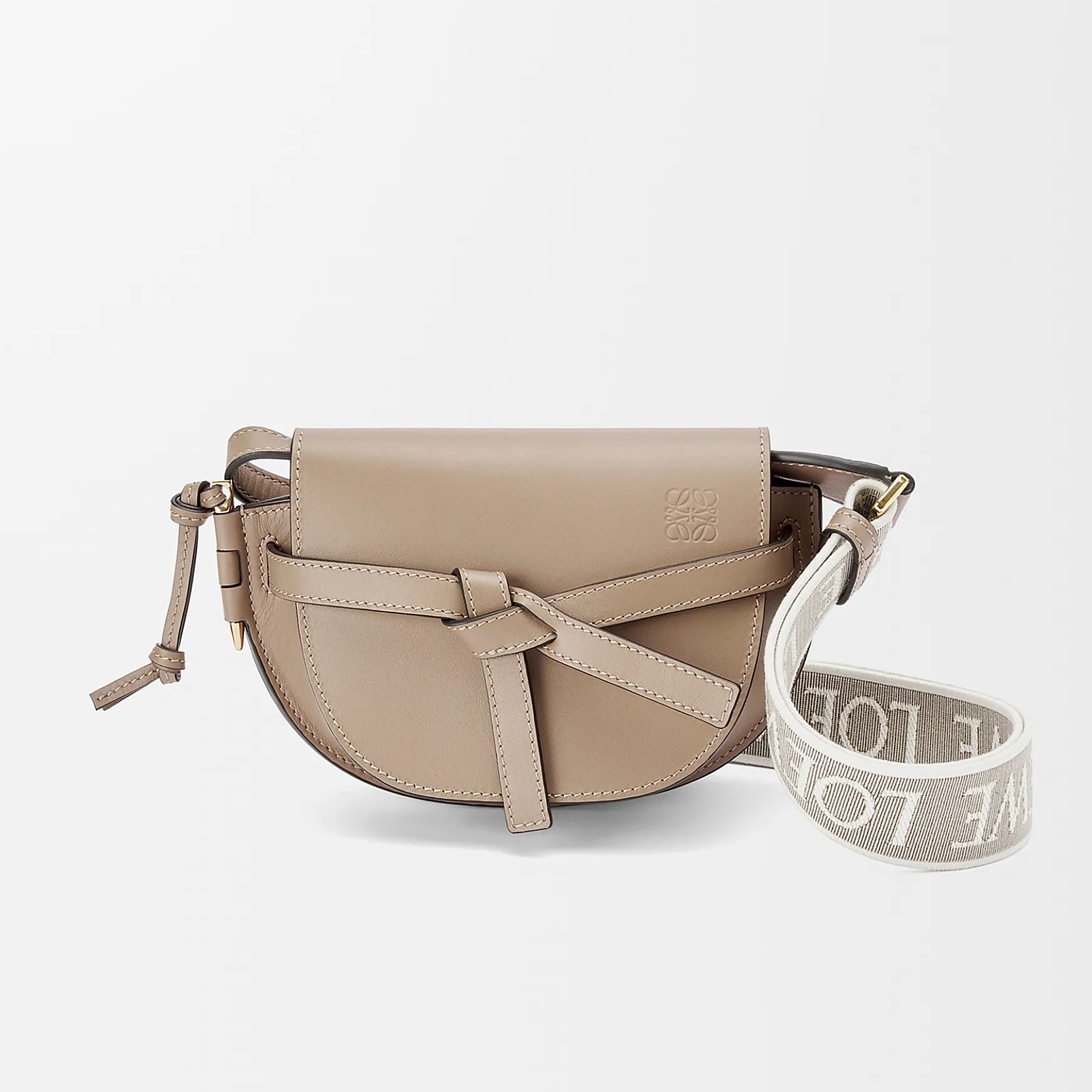 NIGO Loewe Women's Solid Colour Adjustable Shoulder Strap Mini Soft Cowhide Jacquard Gate Dual Shoulder Crossbody Handbag Bag Bags #nigo76932