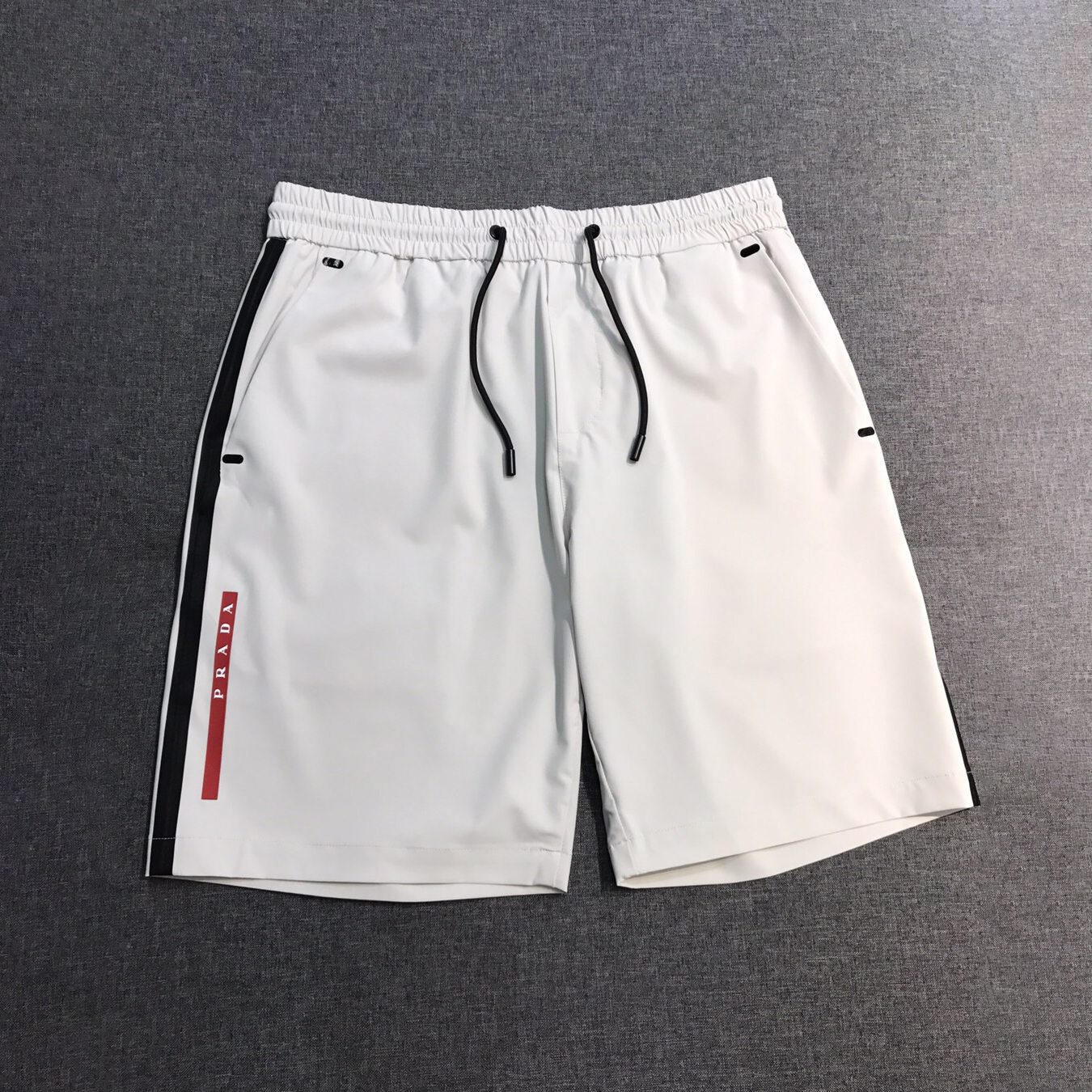 NIGO Prada Men's Summer Solid Colour Lightweight Hooded Zip Short Sleeve Sports Jacket Casual Lace Up Shorts Suit Set #nigo76941