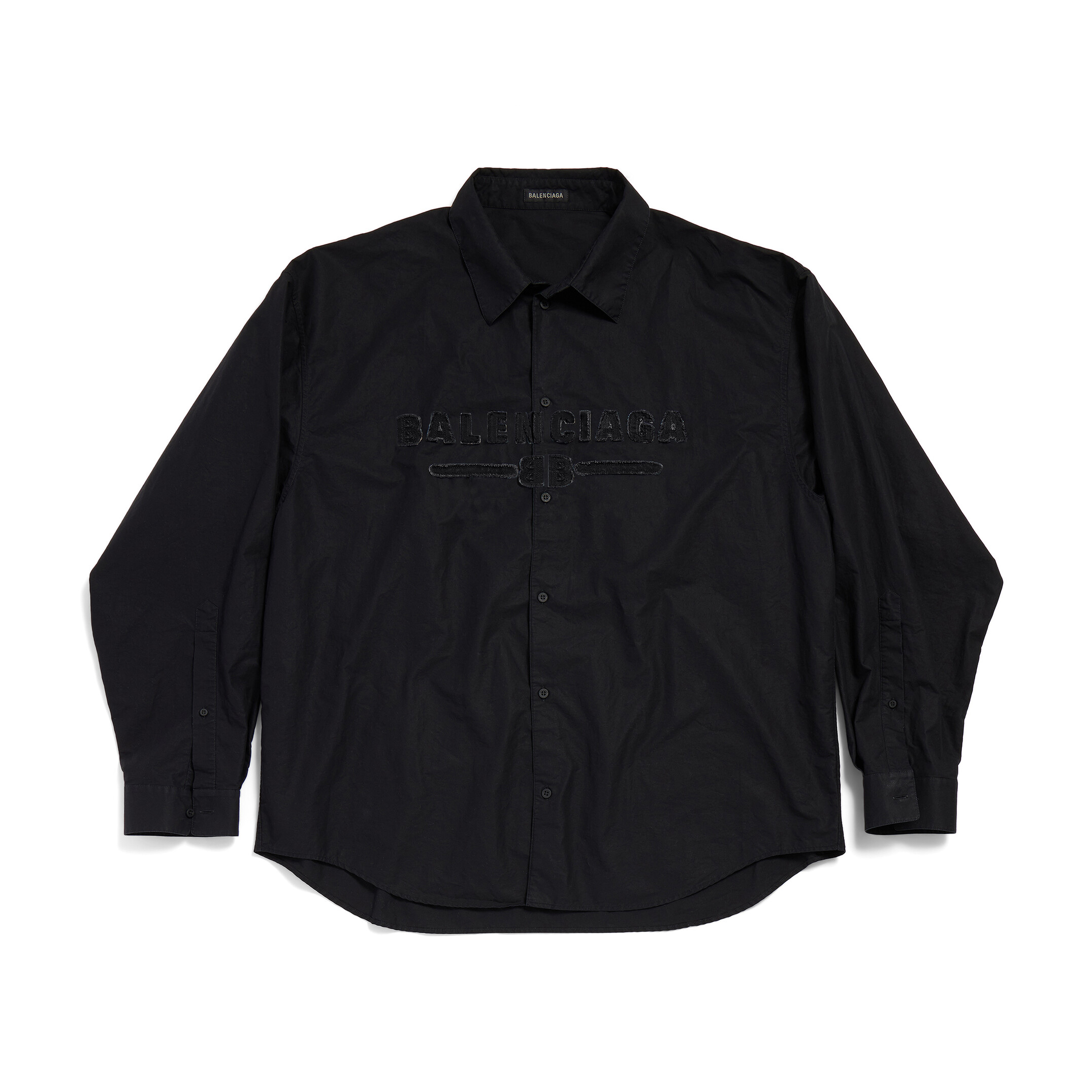 NIGO Balenciaga Men's Spring and Autumn Embroidered Letter Printed Solid Colour Single Breasted Long Sleeve Shirt #nigo76942