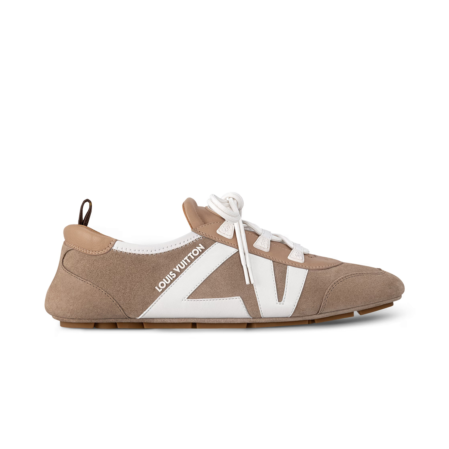 NIGO Louis Vuitton SNEAKERINA Women's Four Seasons Colorblocking Round Toe Lace Up Sheepskin Low Top Ballet Derby Shoes #nigo76939