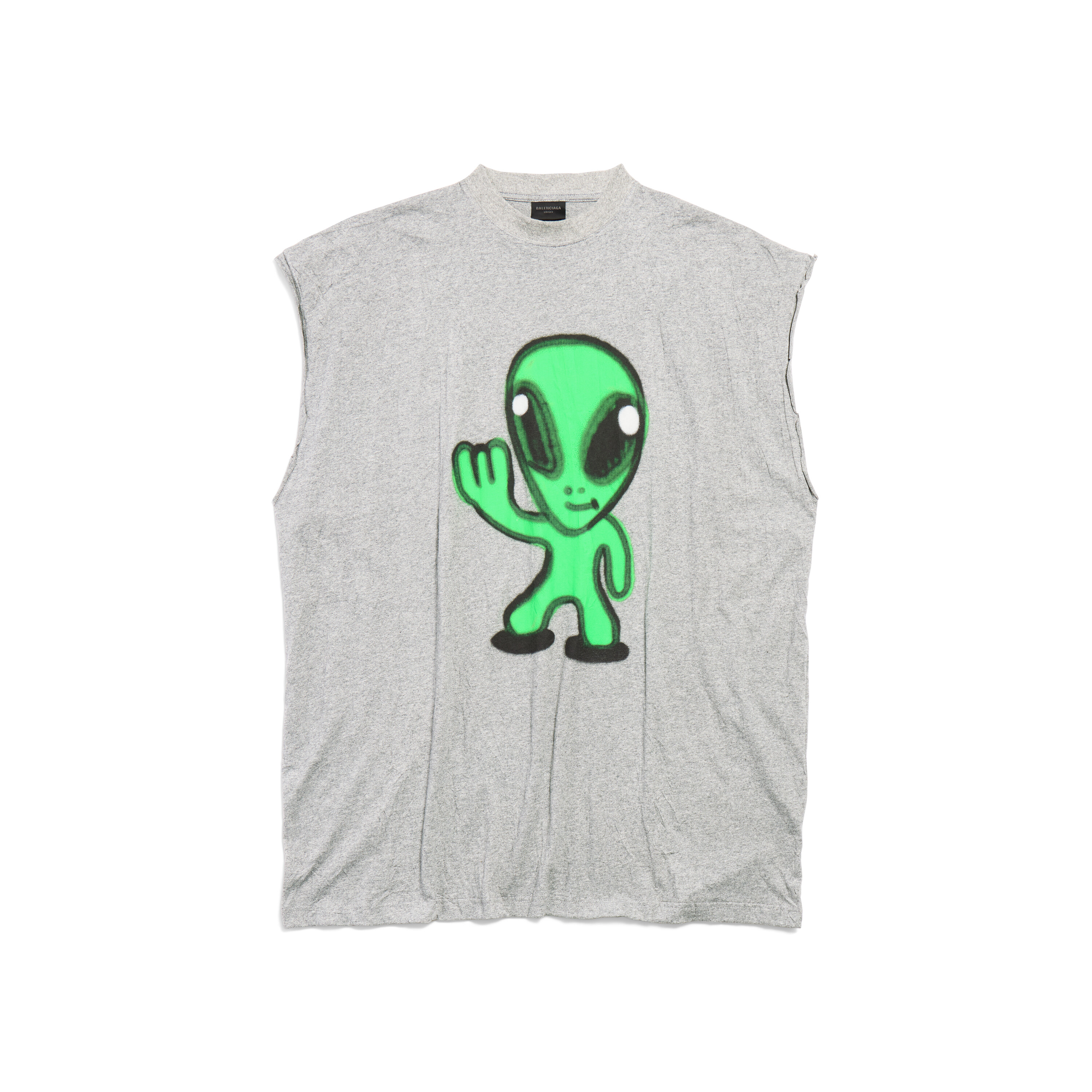 NIGO Balenciaga Hi There + Dripley Sleeveless T-shirt Men's Summer Gray Round Neck Vest Fashion High Street Trend Loose T-Shirt Top Ngvp #nigo1642