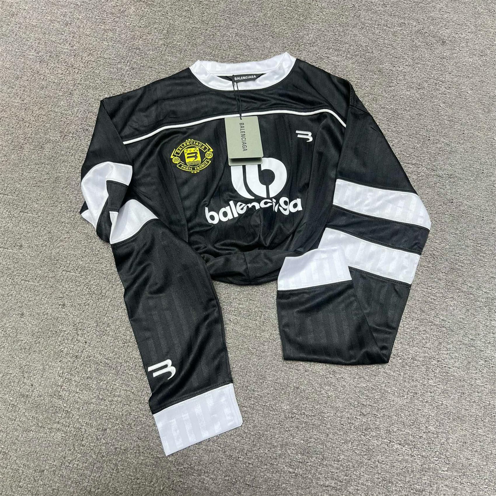 NIGO Balenciaga Black and White Patchwork Embroidered Logo Print Long Sleeve T-Shirt Style Turban Scarf #nigo76946